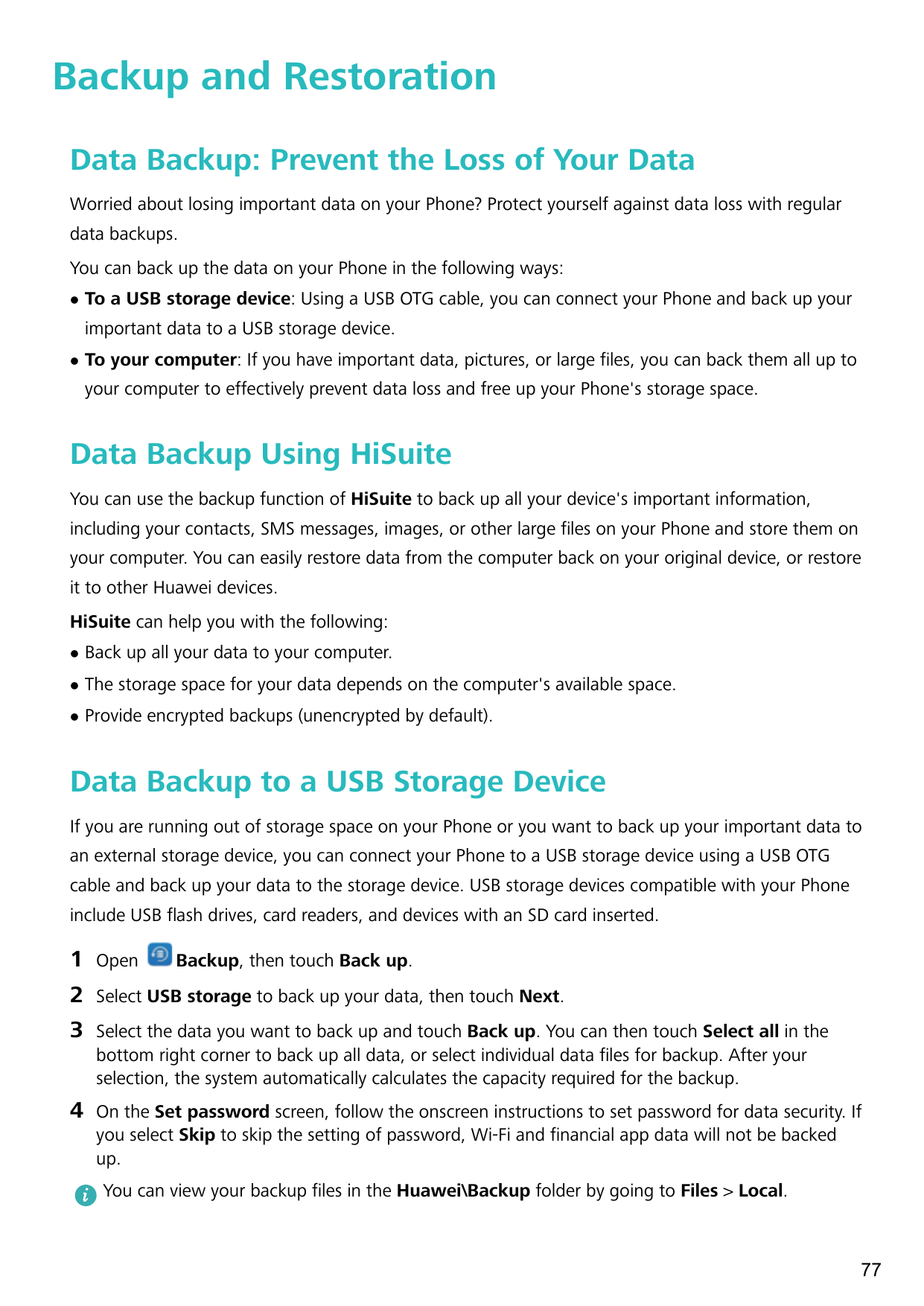 Backup and RestorationData Backup: Prevent the Loss of Your DataWorried about losing important data on your Phone? Protect yours