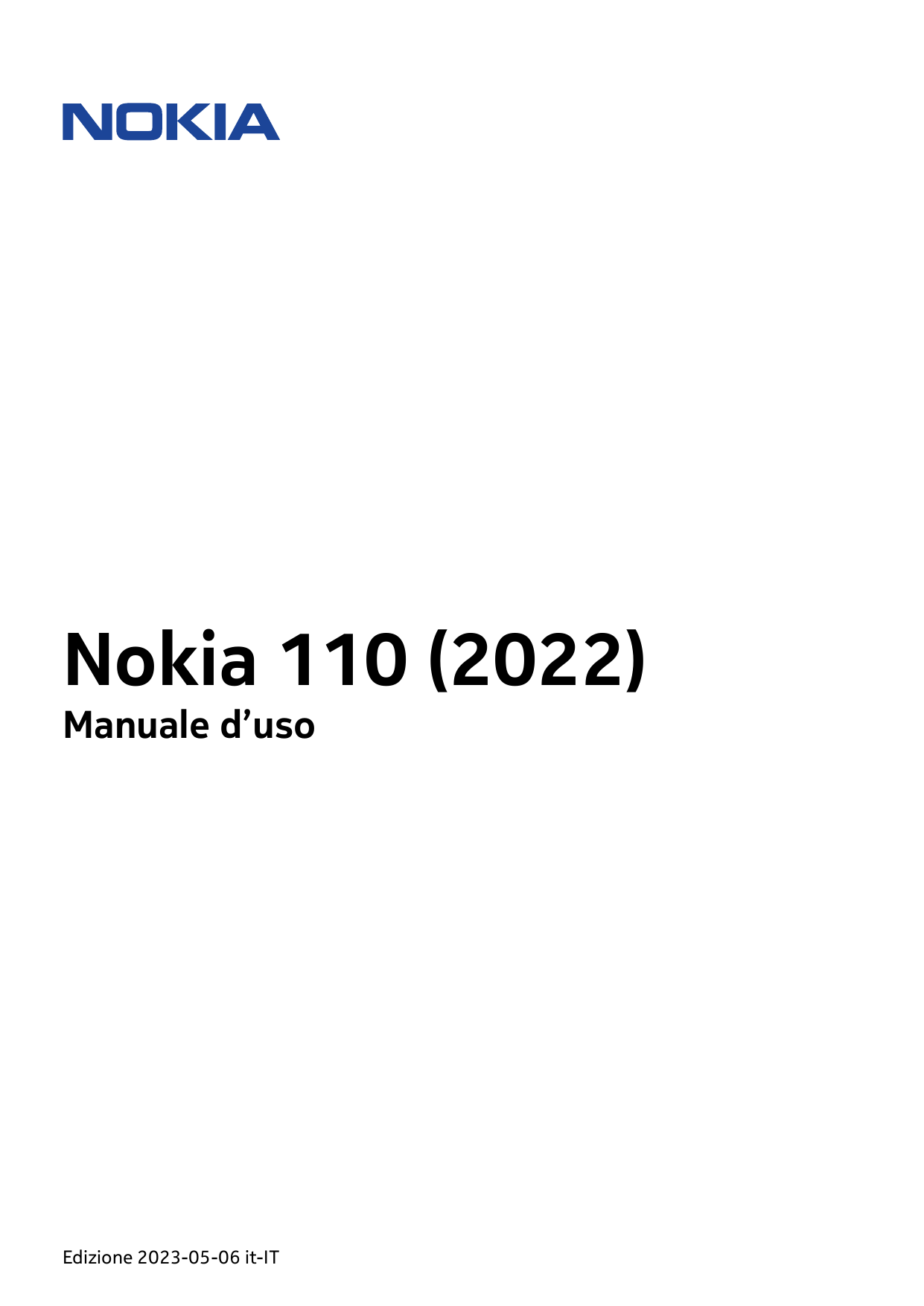 Nokia 110 (2022)Manuale d’usoEdizione 2023-05-06 it-IT