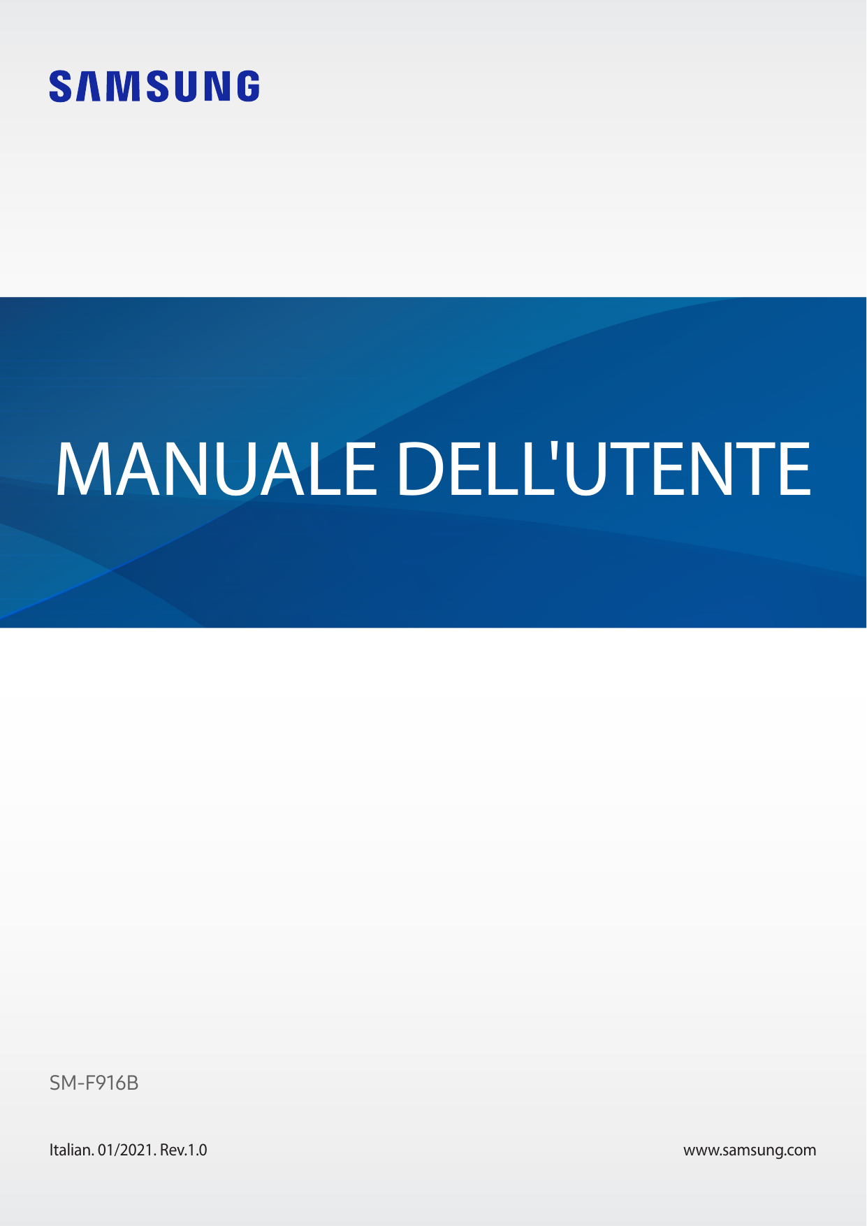 MANUALE DELL'UTENTESM-F916BItalian. 01/2021. Rev.1.0www.samsung.com