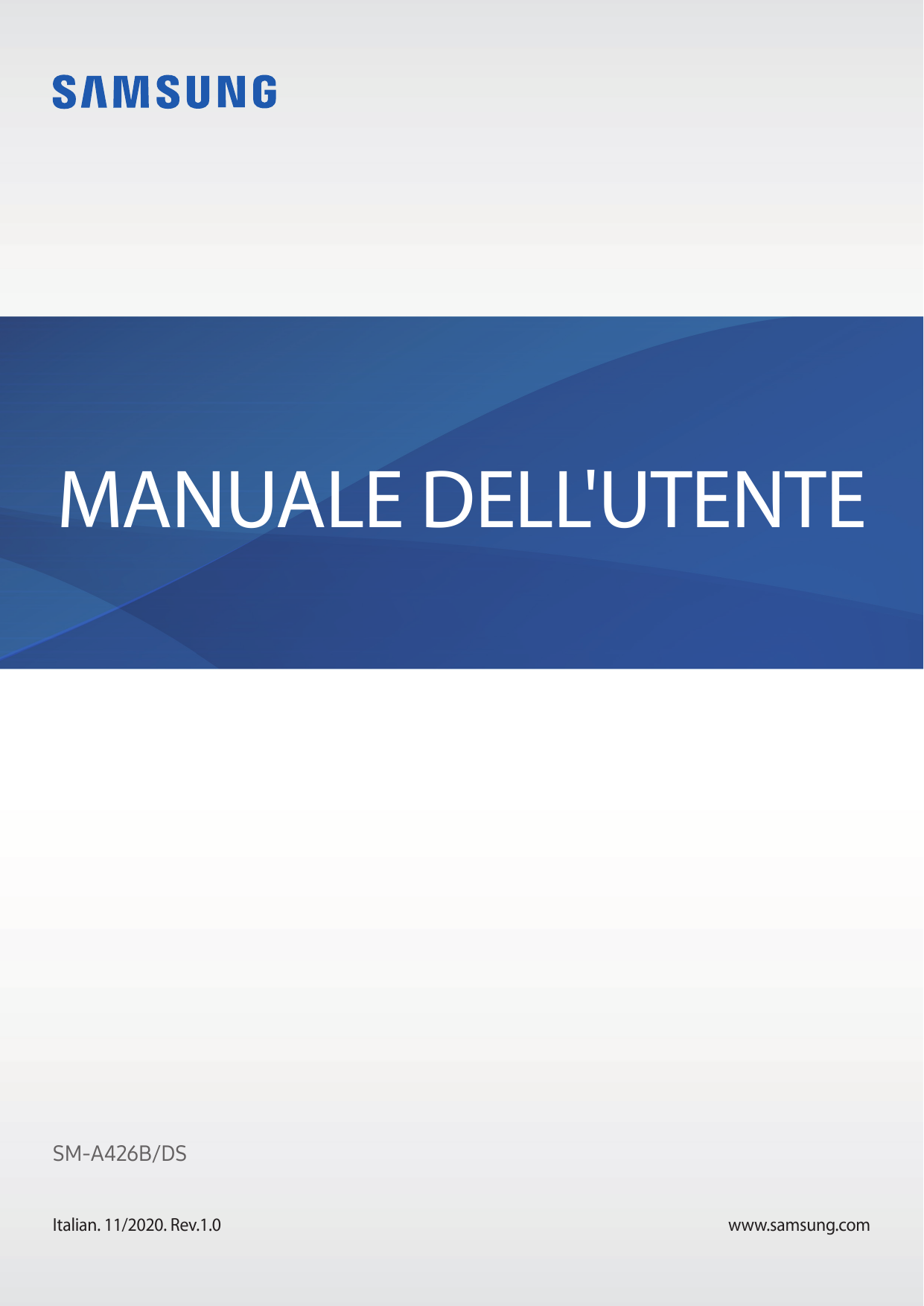 MANUALE DELL'UTENTESM-A426B/DSItalian. 11/2020. Rev.1.0www.samsung.com