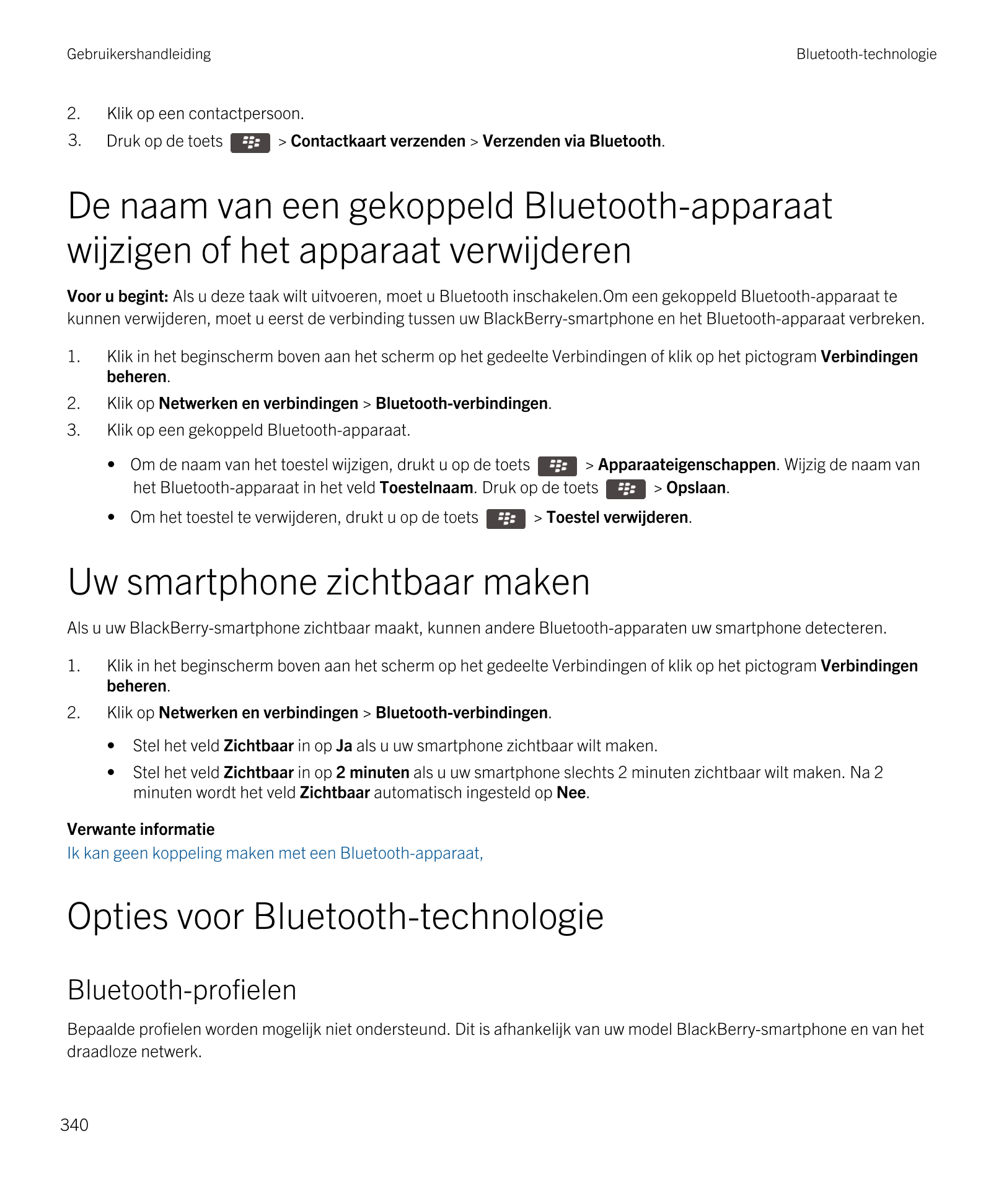 Gebruikershandleiding Bluetooth-technologie
2. Klik op een contactpersoon.
3. Druk op de toets   >  Contactkaart verzenden >  Ve