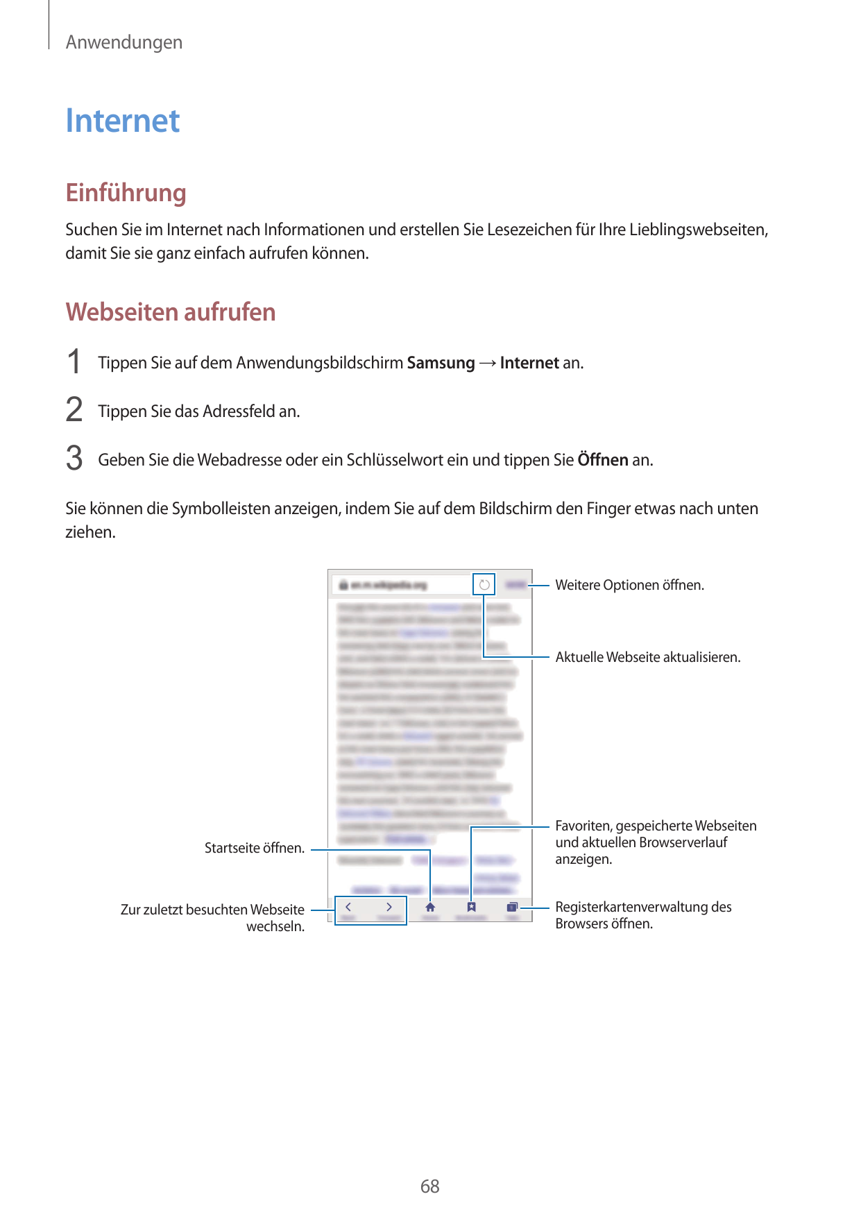 AnwendungenInternetEinführungSuchen Sie im Internet nach Informationen und erstellen Sie Lesezeichen für Ihre Lieblingswebseiten