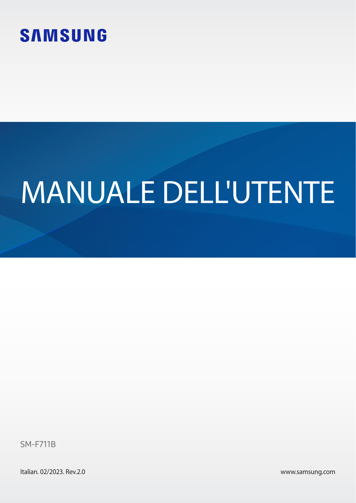 MANUALE DELL'UTENTESM-F711BItalian. 02/2023. Rev.2.0www.samsung.com