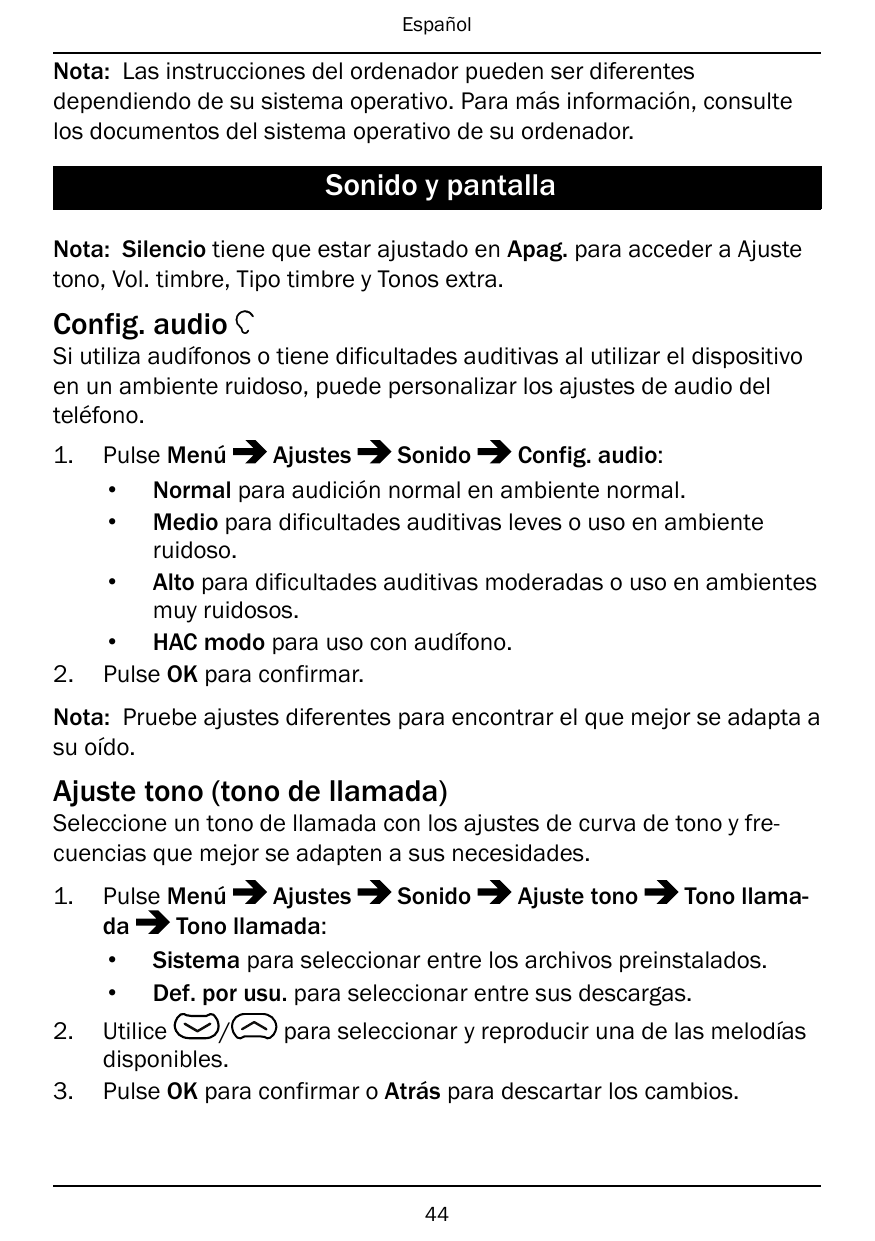 EspañolNota: Las instrucciones del ordenador pueden ser diferentesdependiendo de su sistema operativo. Para más información, con