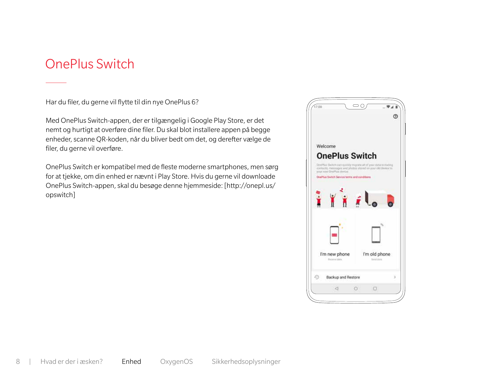 OnePlus SwitchHar du filer, du gerne vil flytte til din nye OnePlus 6?Med OnePlus Switch-appen, der er tilgængelig i Google Play