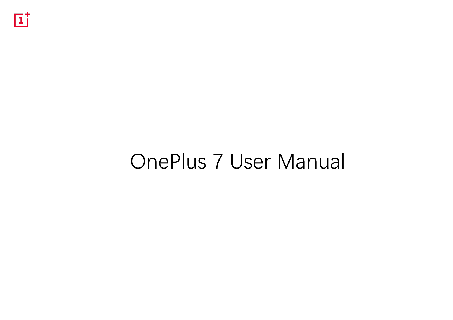 OnePlus 7 User Manual