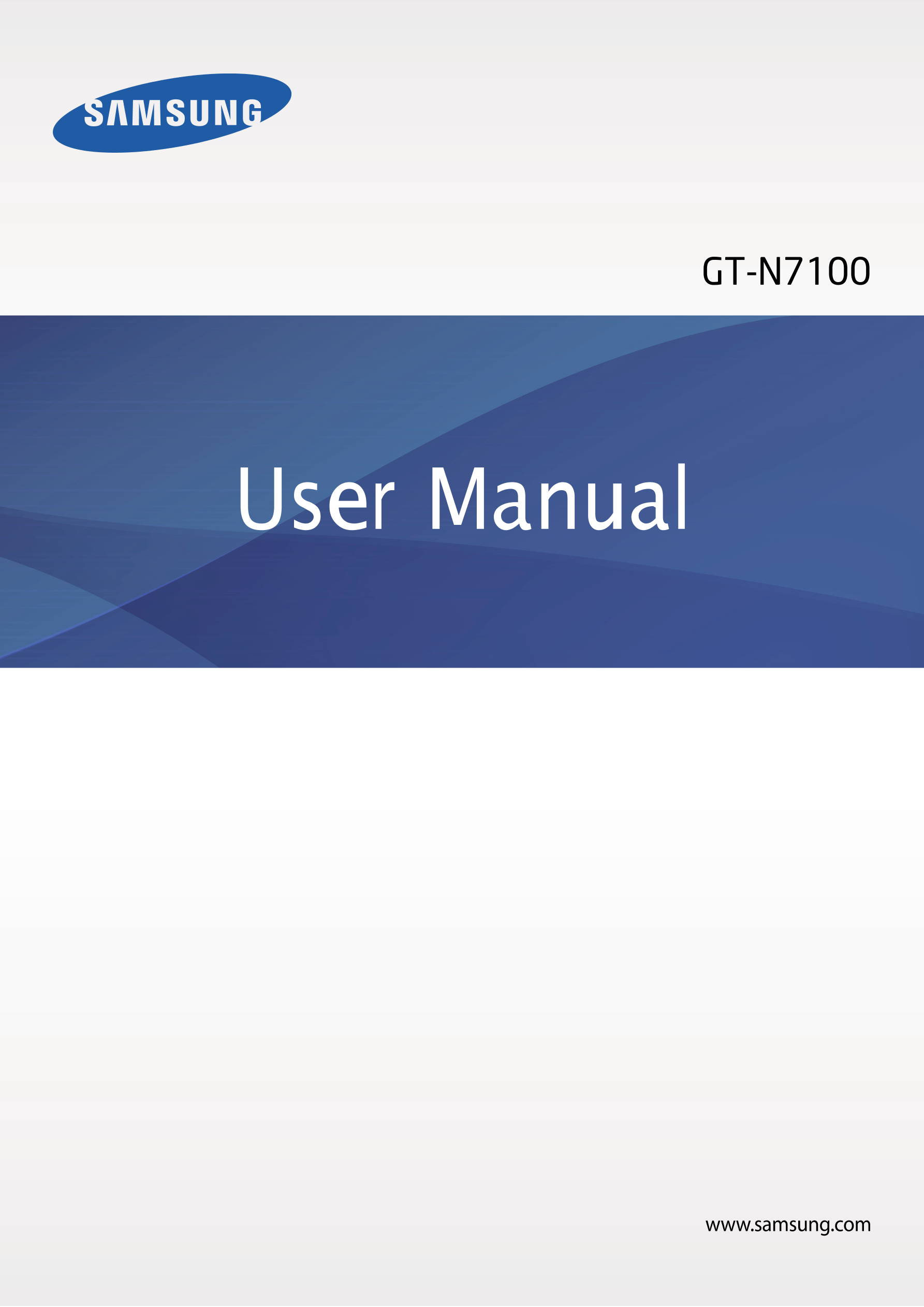 GT-N7100
User Manual
www.samsung.com