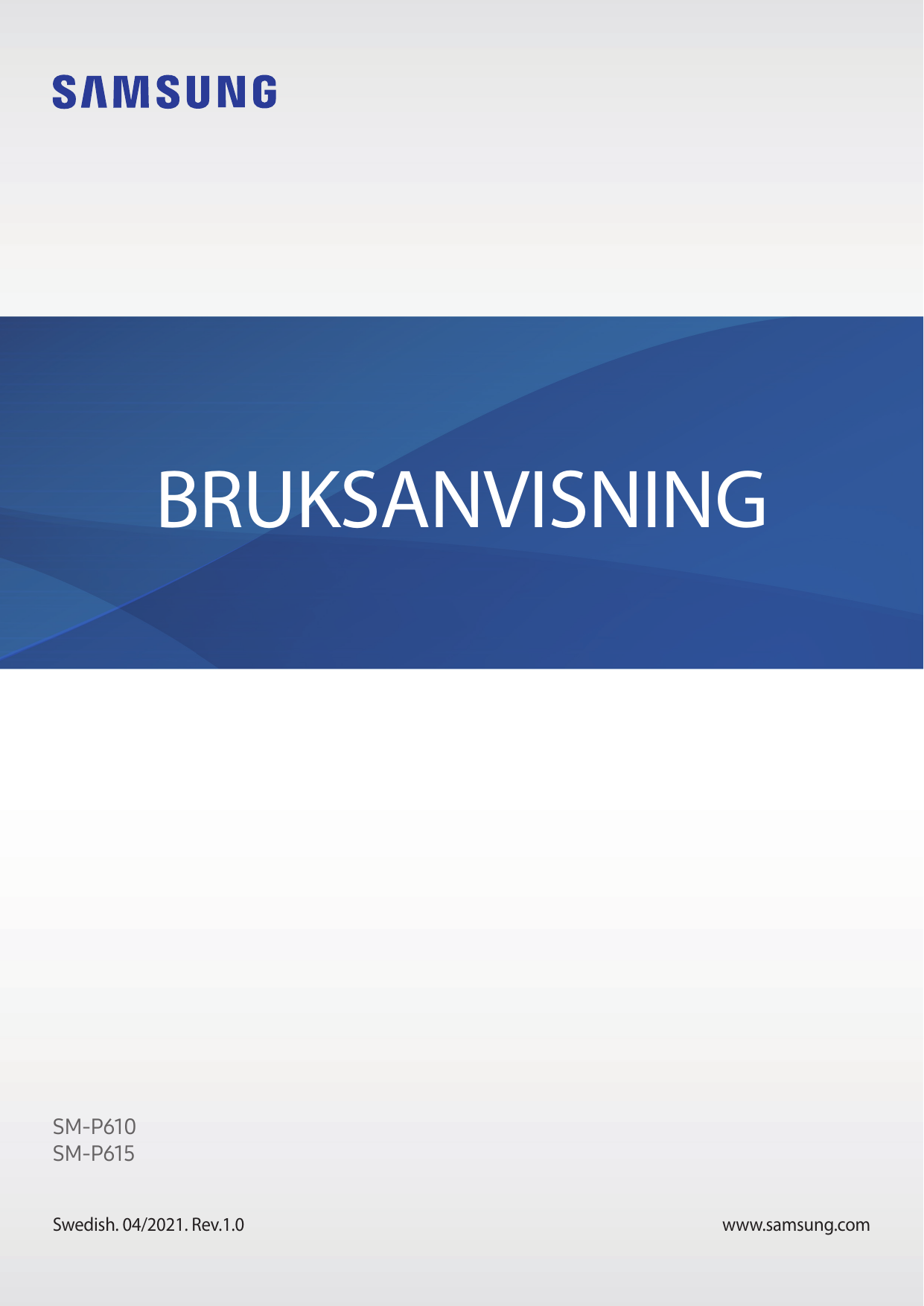 BRUKSANVISNINGSM-P610SM-P615Swedish. 04/2021. Rev.1.0www.samsung.com