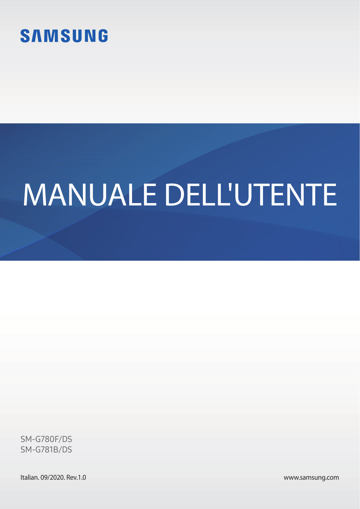 MANUALE DELL'UTENTESM-G780F/DSSM-G781B/DSItalian. 09/2020. Rev.1.0www.samsung.com