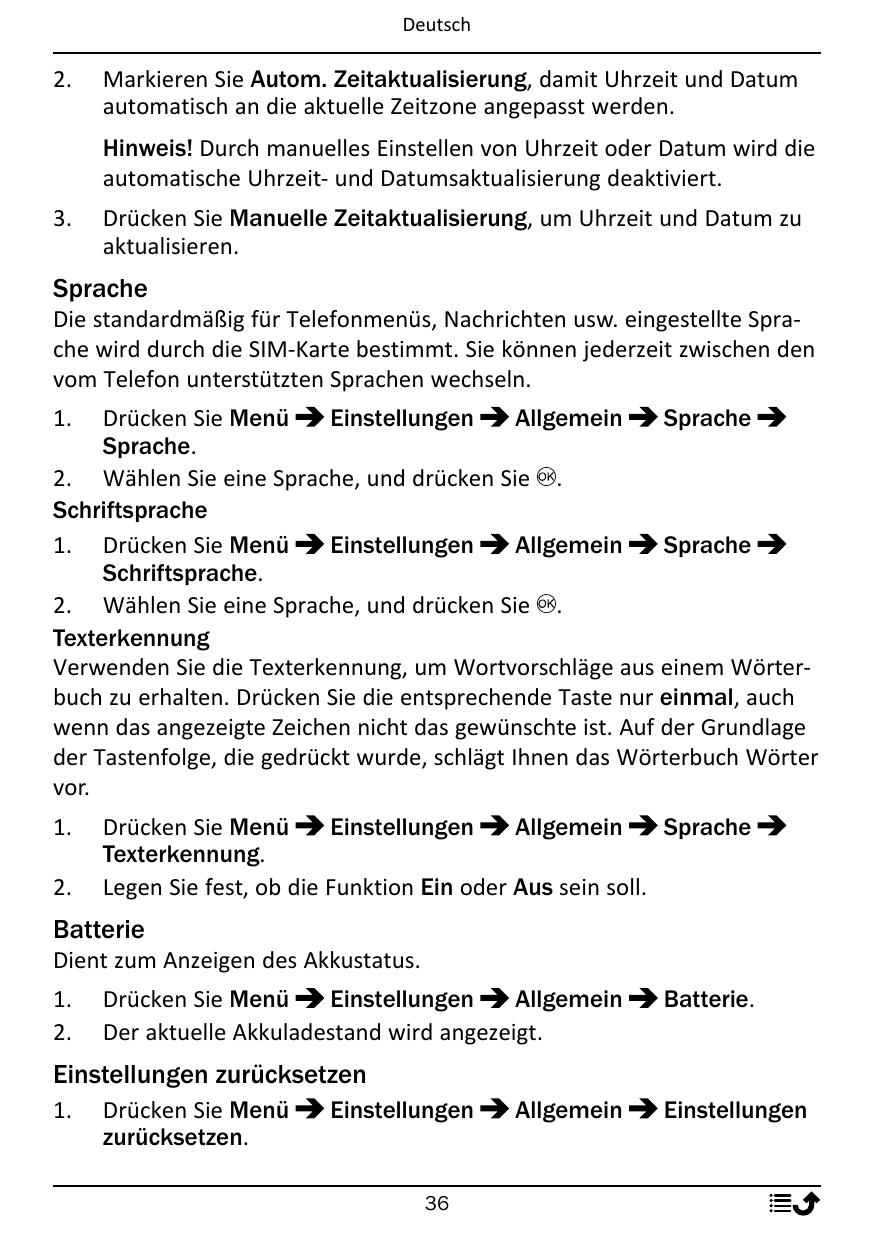 Deutsch2.Markieren Sie Autom. Zeitaktualisierung, damit Uhrzeit und Datumautomatisch an die aktuelle Zeitzone angepasst werden.H