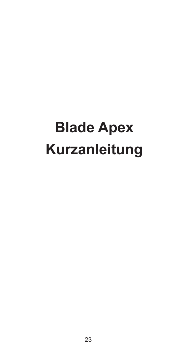 Blade ApexKurzanleitung23