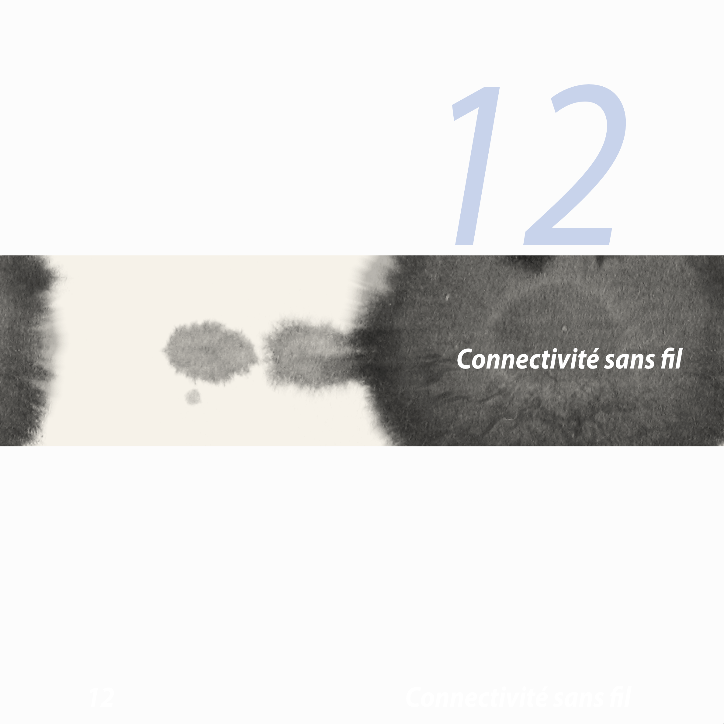 12
Connectivité sans ﬁl
12  Connectivité sans ﬁl