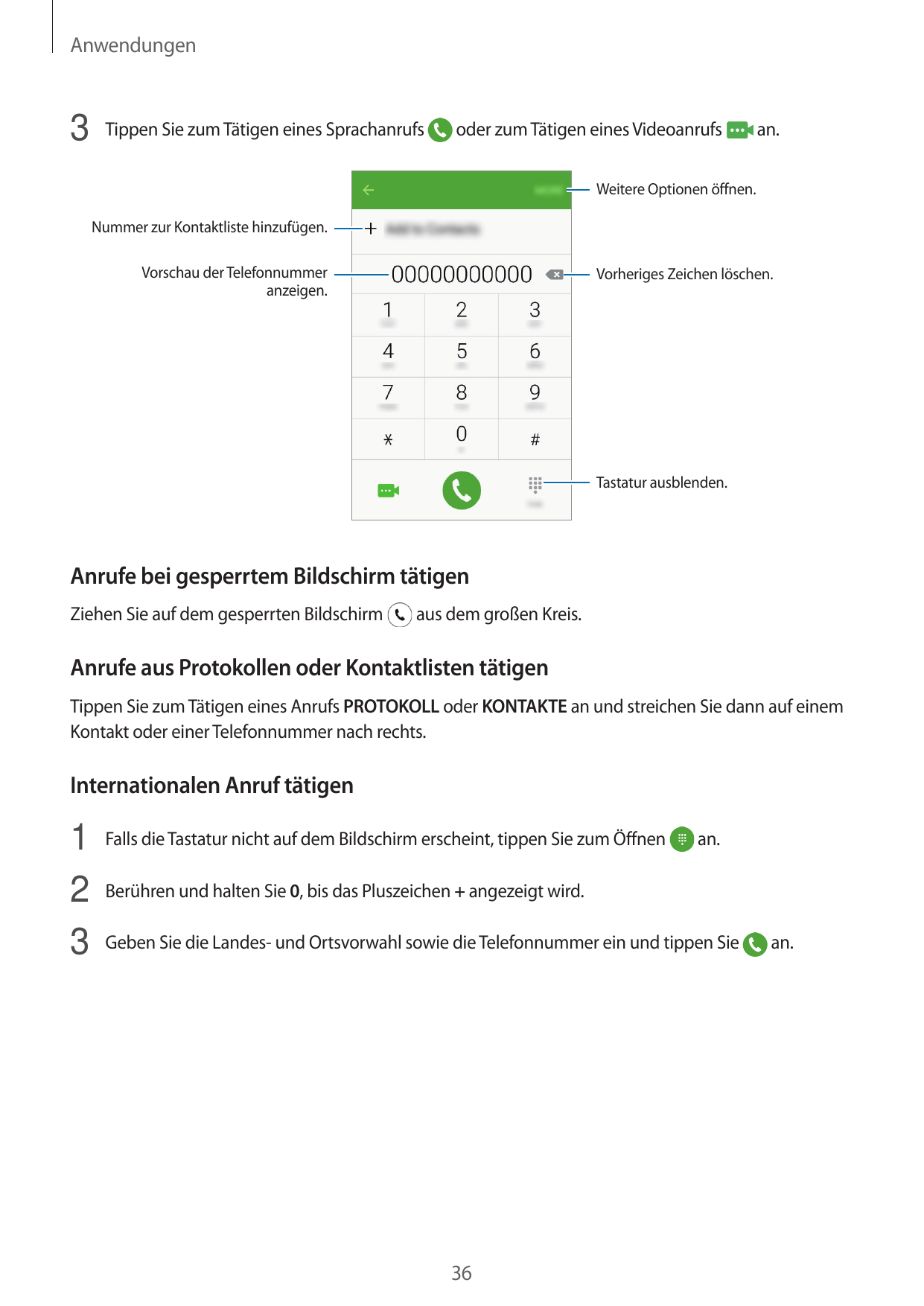 Anwendungen3 Tippen Sie zum Tätigen eines Sprachanrufsoder zum Tätigen eines Videoanrufsan.Weitere Optionen öffnen.Nummer zur Ko