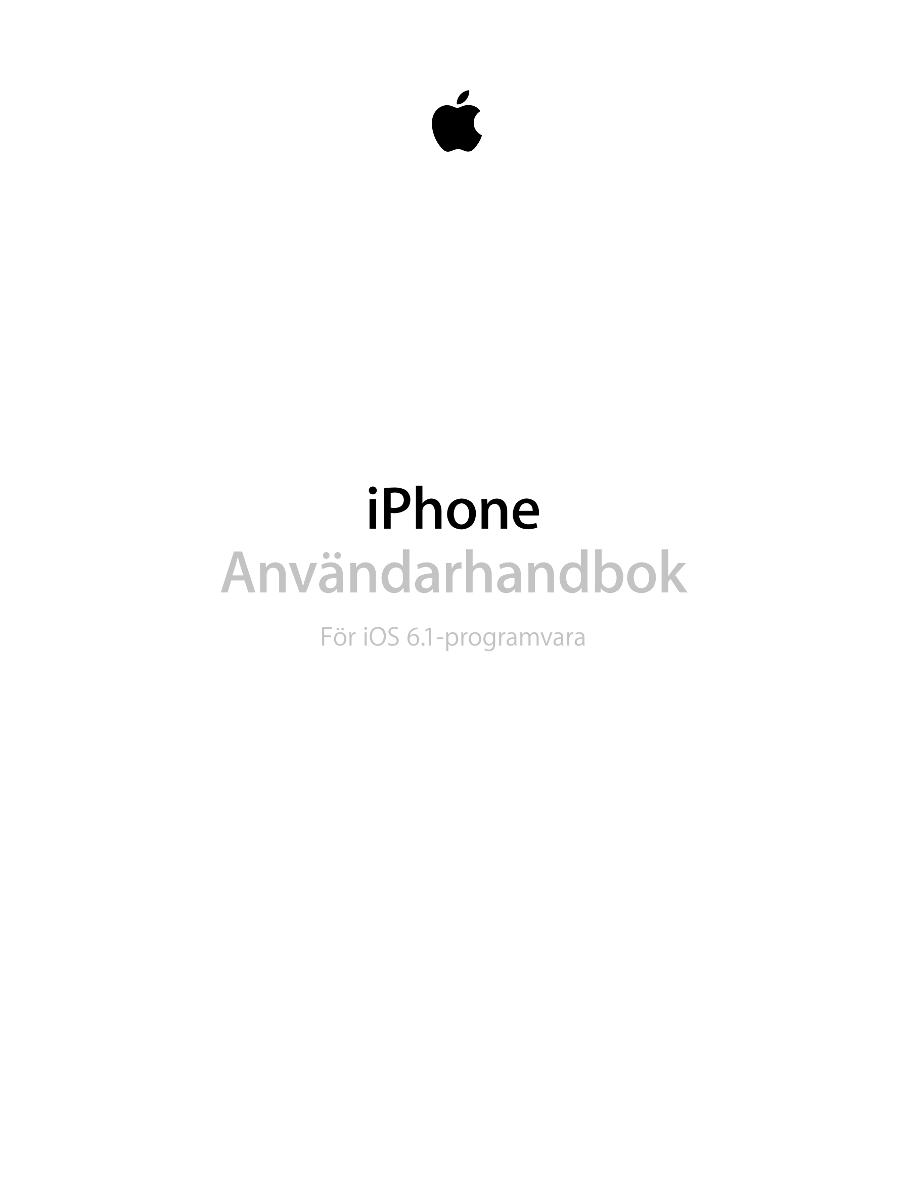 iPhone
Användarhandbok
För iOS 6.1-programvara