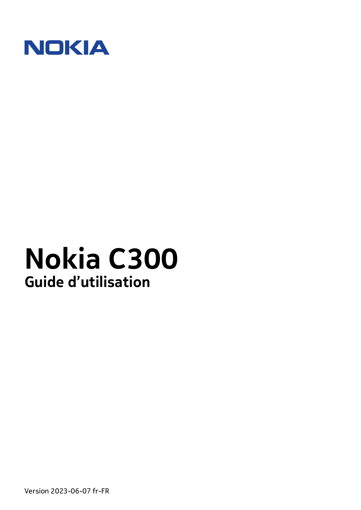 Nokia C300Guide d’utilisationVersion 2023-06-07 fr-FR