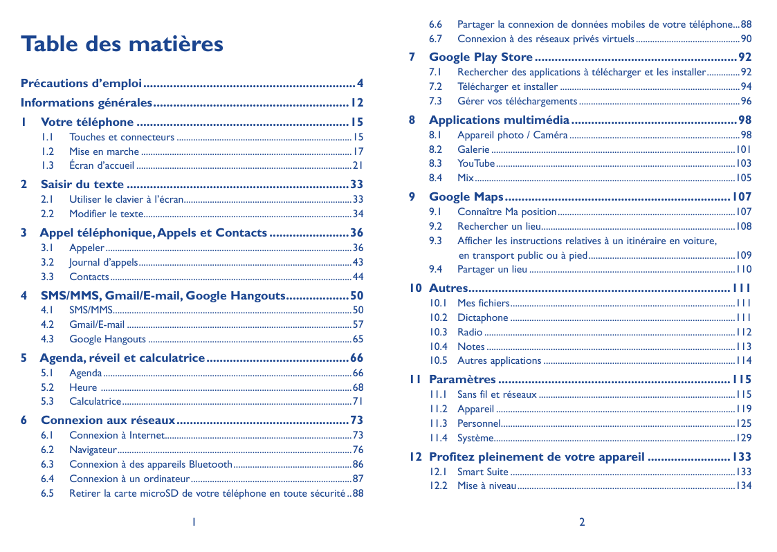 Table des matièresPrécautions d’emploi����������������������������������������������������������������4Informations générales���