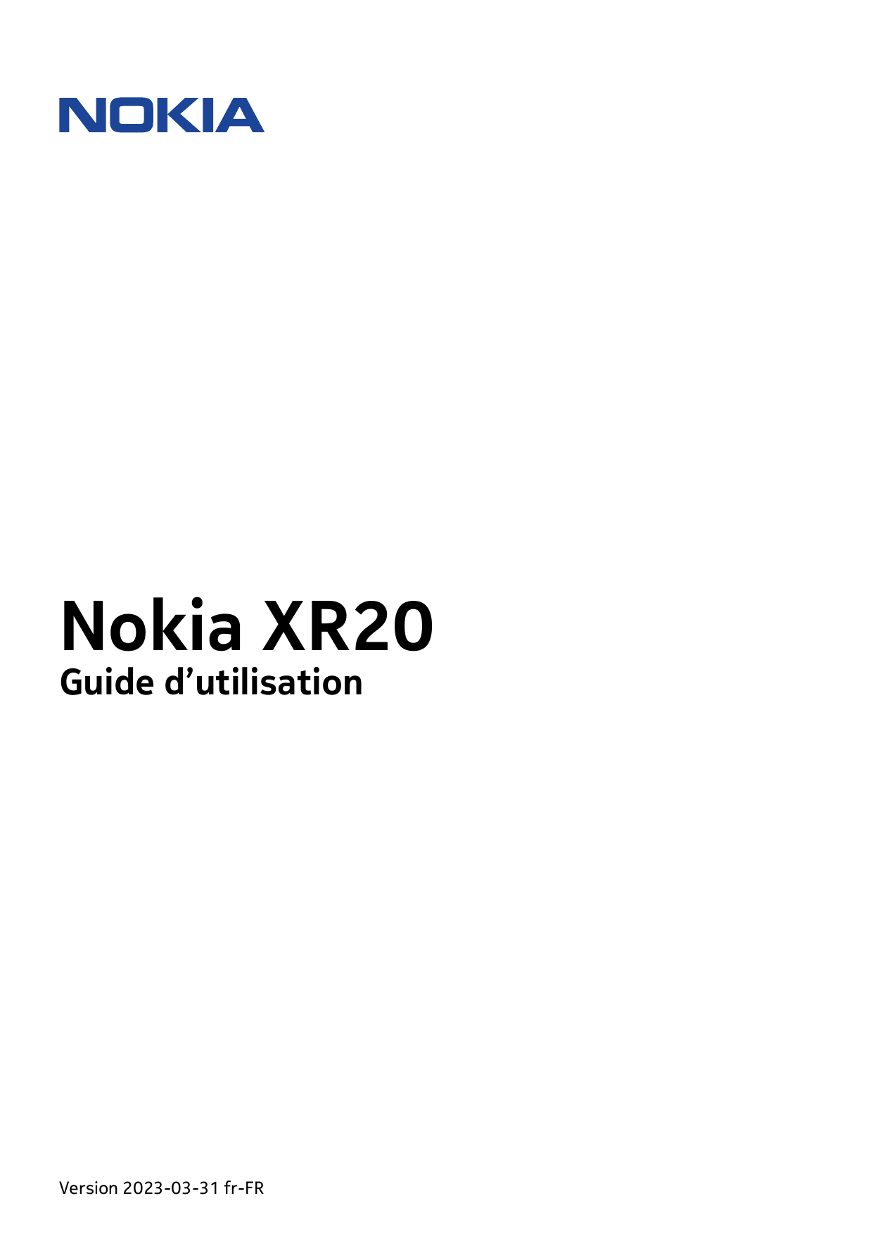 Nokia XR20Guide d’utilisationVersion 2023-03-31 fr-FR