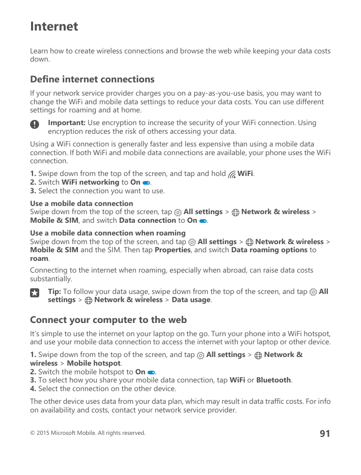 InternetLearn how to create wireless connections and browse the web while keeping your data costsdown.Define internet connection
