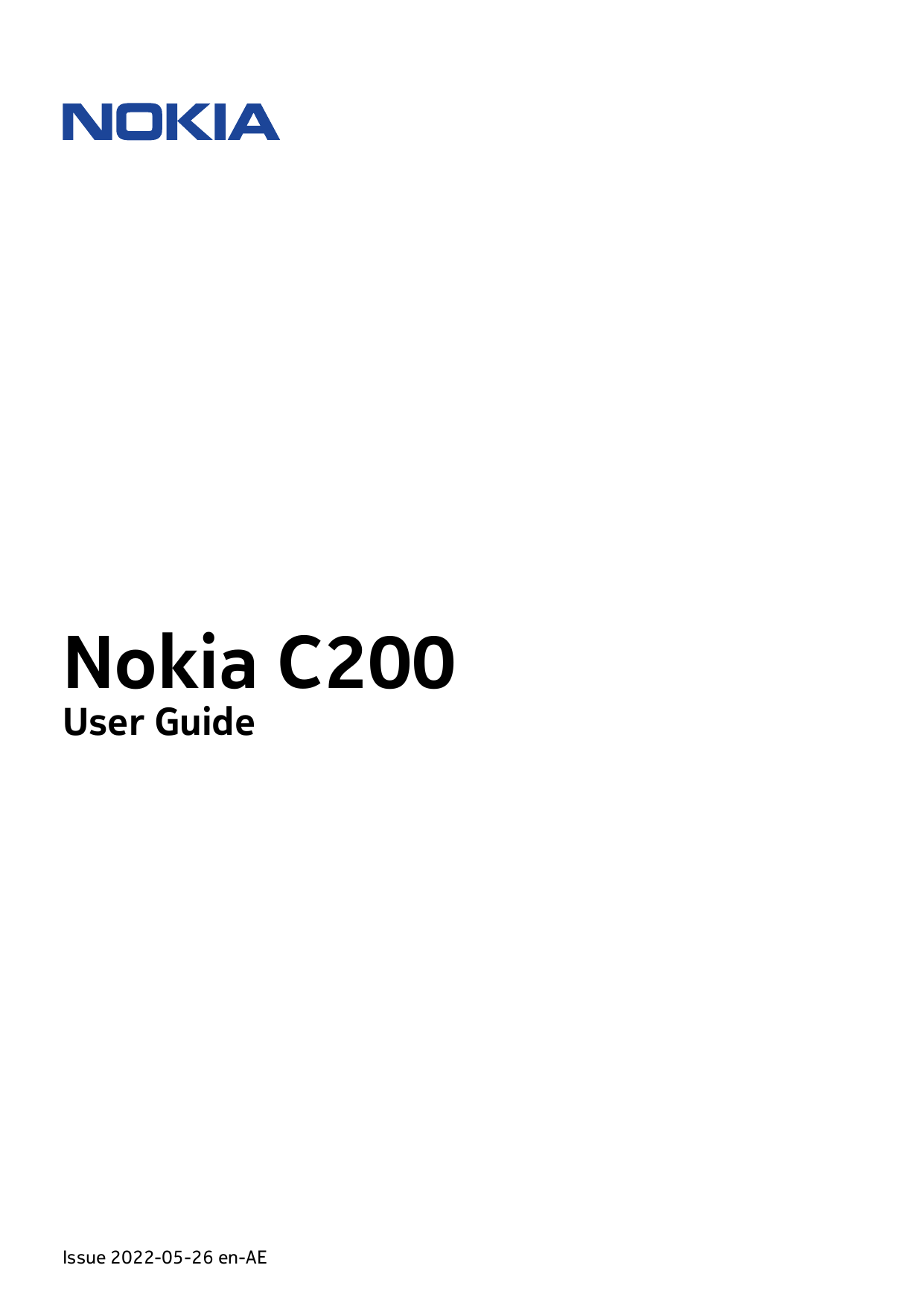 Nokia C200User GuideIssue 2022-05-26 en-AE