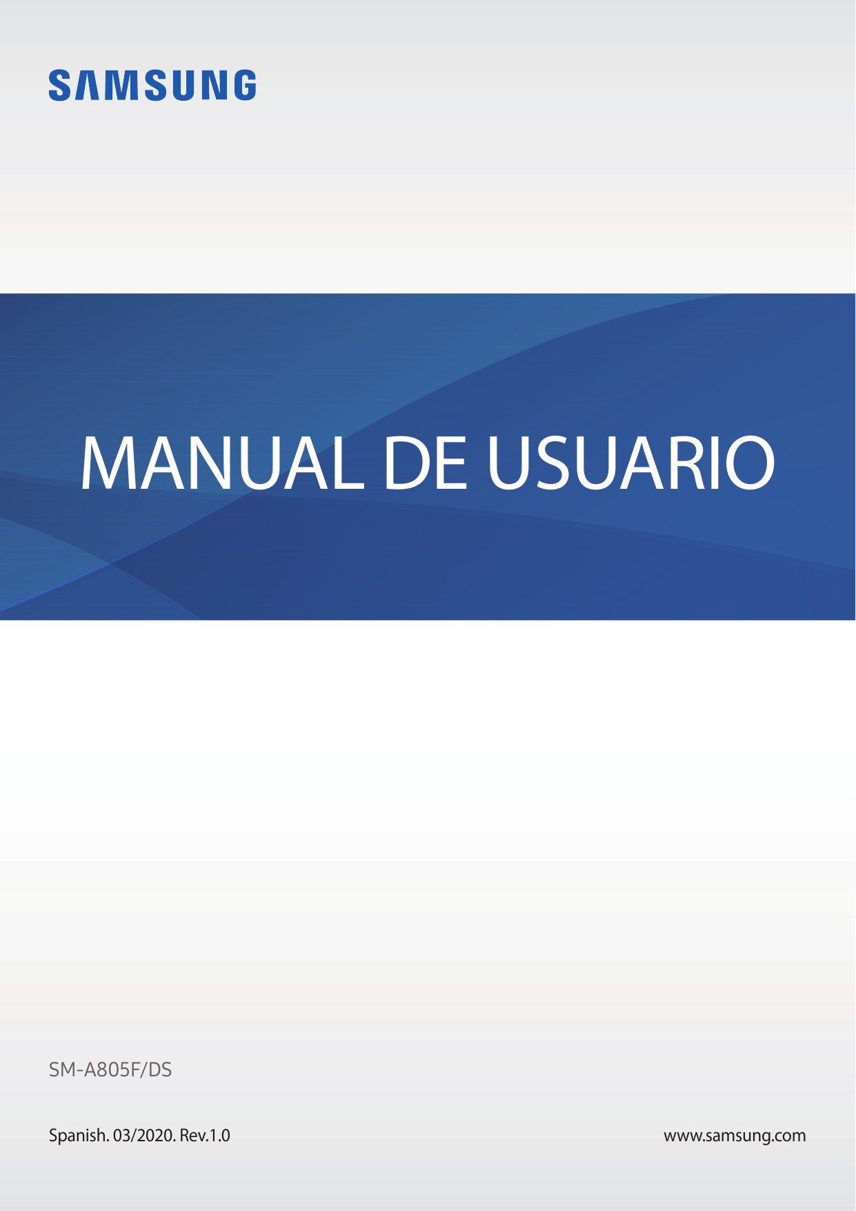 MANUAL DE USUARIOSM-A805F/DSSpanish. 03/2020. Rev.1.0www.samsung.com
