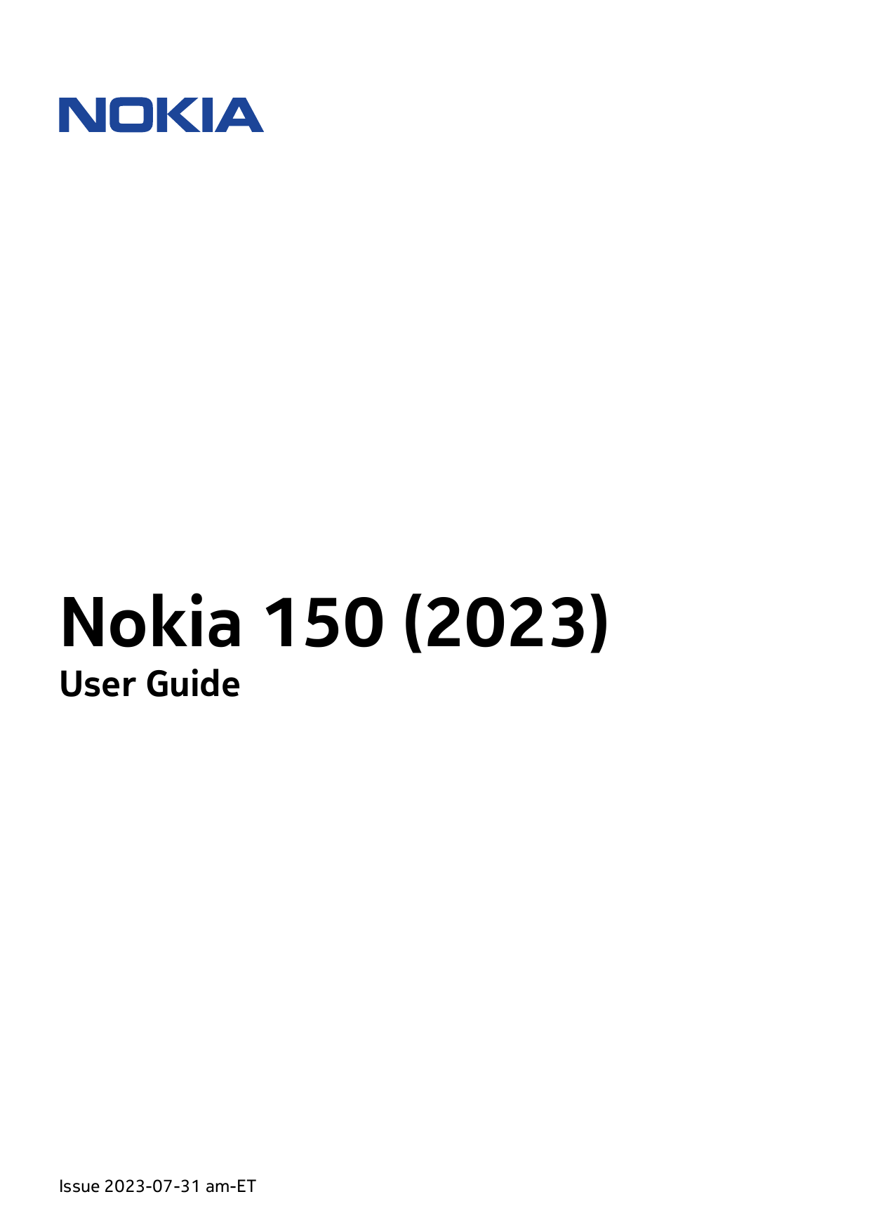 Nokia 150 (2023)User GuideIssue 2023-07-31 am-ET