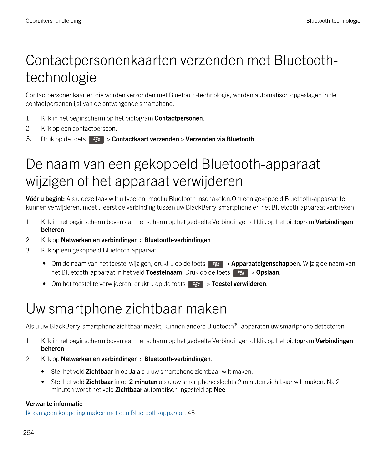 Gebruikershandleiding Bluetooth-technologie
Contactpersonenkaarten verzenden met  Bluetooth-
technologie
Contactpersonenkaarten 