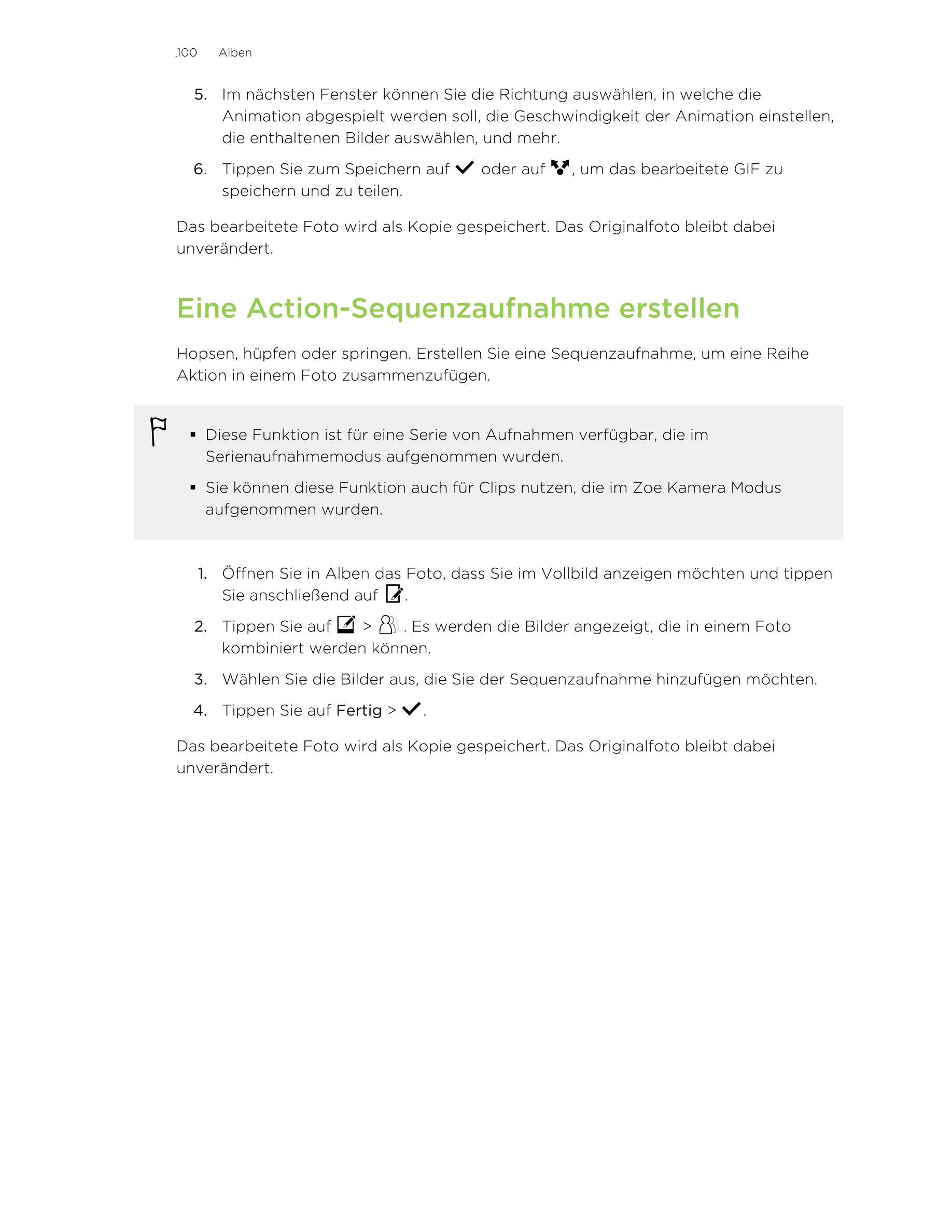 100     Alben
5. Im nächsten Fenster können Sie die Richtung auswählen, in welche die
Animation abgespielt werden soll, die Gesc