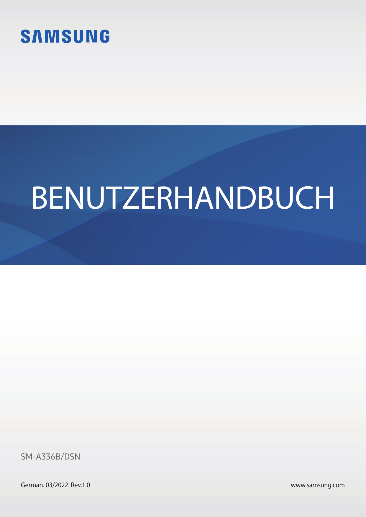 BENUTZERHANDBUCHSM-A336B/DSNGerman. 03/2022. Rev.1.0www.samsung.com