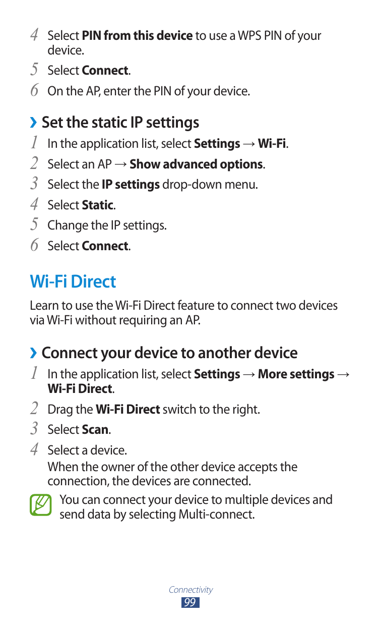 4 Select PIN from this device to use a WPS PIN of your56device.Select Connect.On the AP, enter the PIN of your device.››Set the 