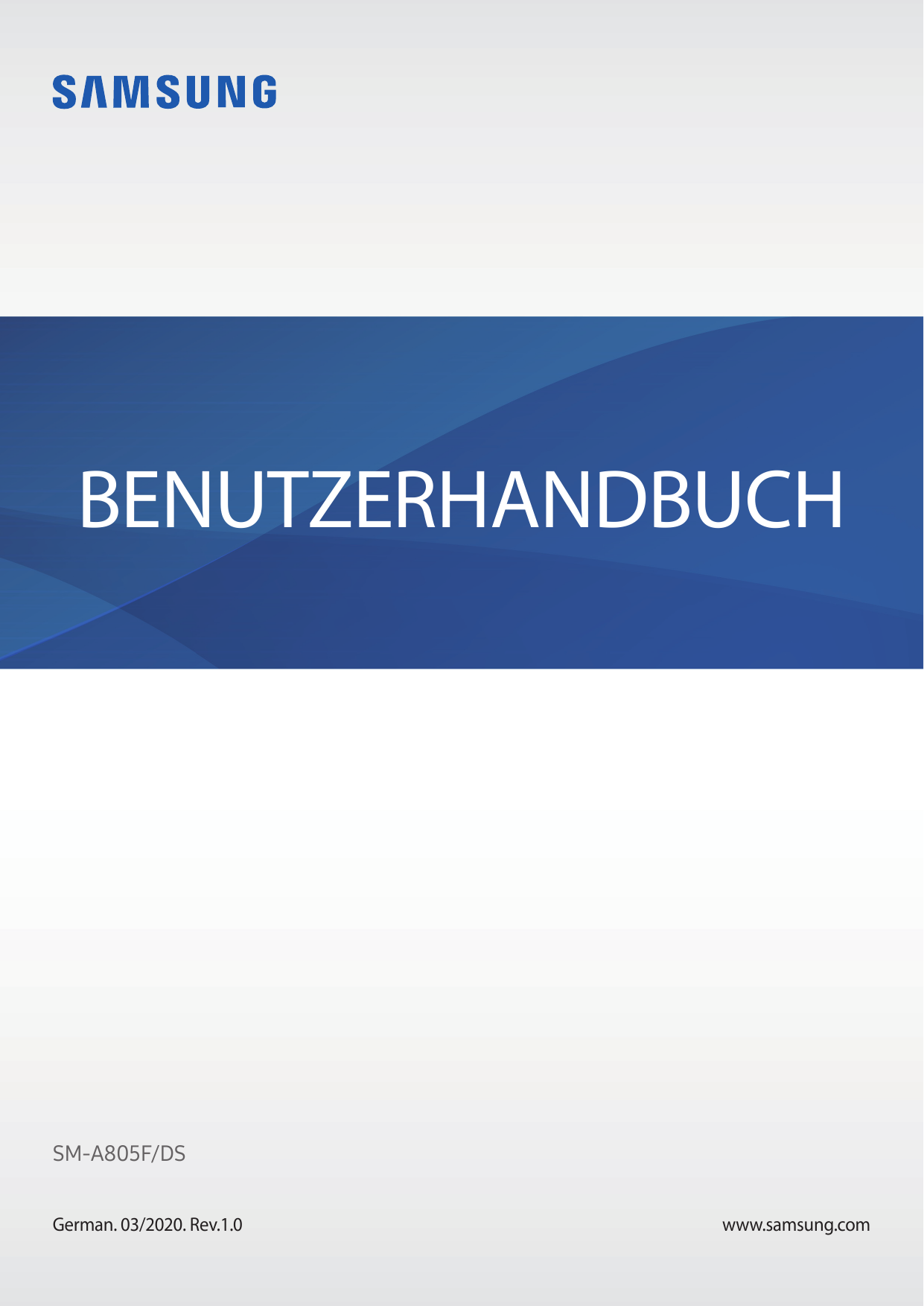 BENUTZERHANDBUCHSM-A805F/DSGerman. 03/2020. Rev.1.0www.samsung.com