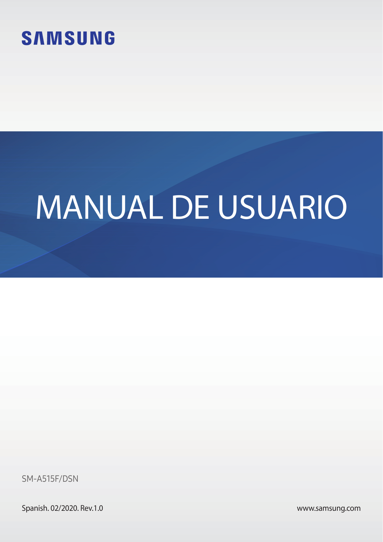 MANUAL DE USUARIOSM-A515F/DSNSpanish. 02/2020. Rev.1.0www.samsung.com