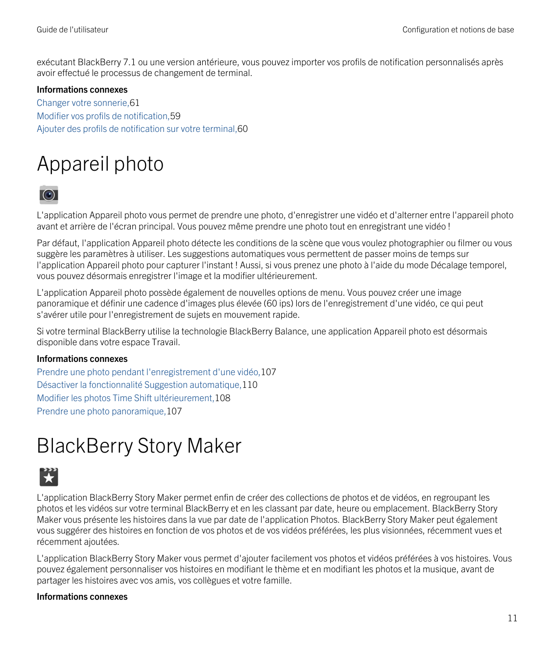 Guide de l'utilisateurConfiguration et notions de baseexécutant BlackBerry 7.1 ou une version antérieure, vous pouvez importer v