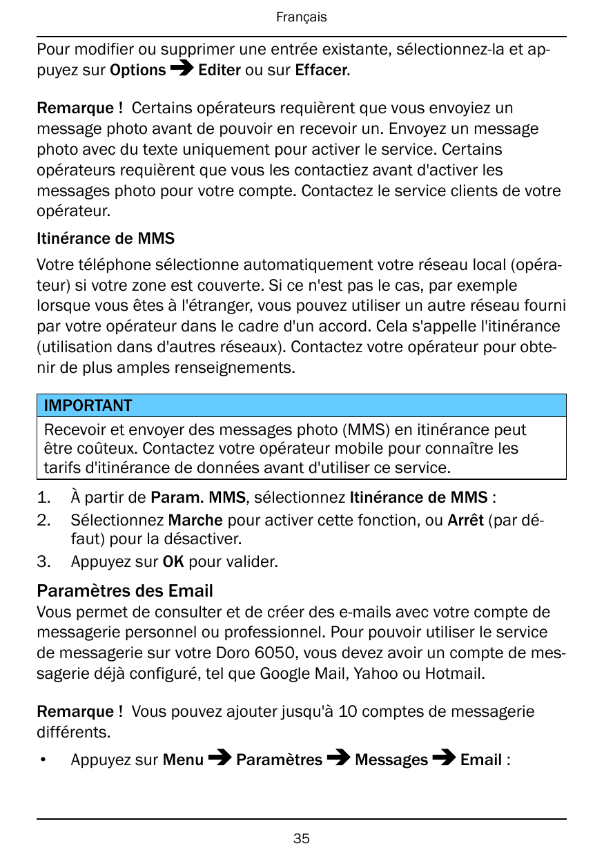 FrançaisPour modifier ou supprimer une entrée existante, sélectionnez-la et apEditer ou sur Effacer.puyez sur OptionsRemarque ! 