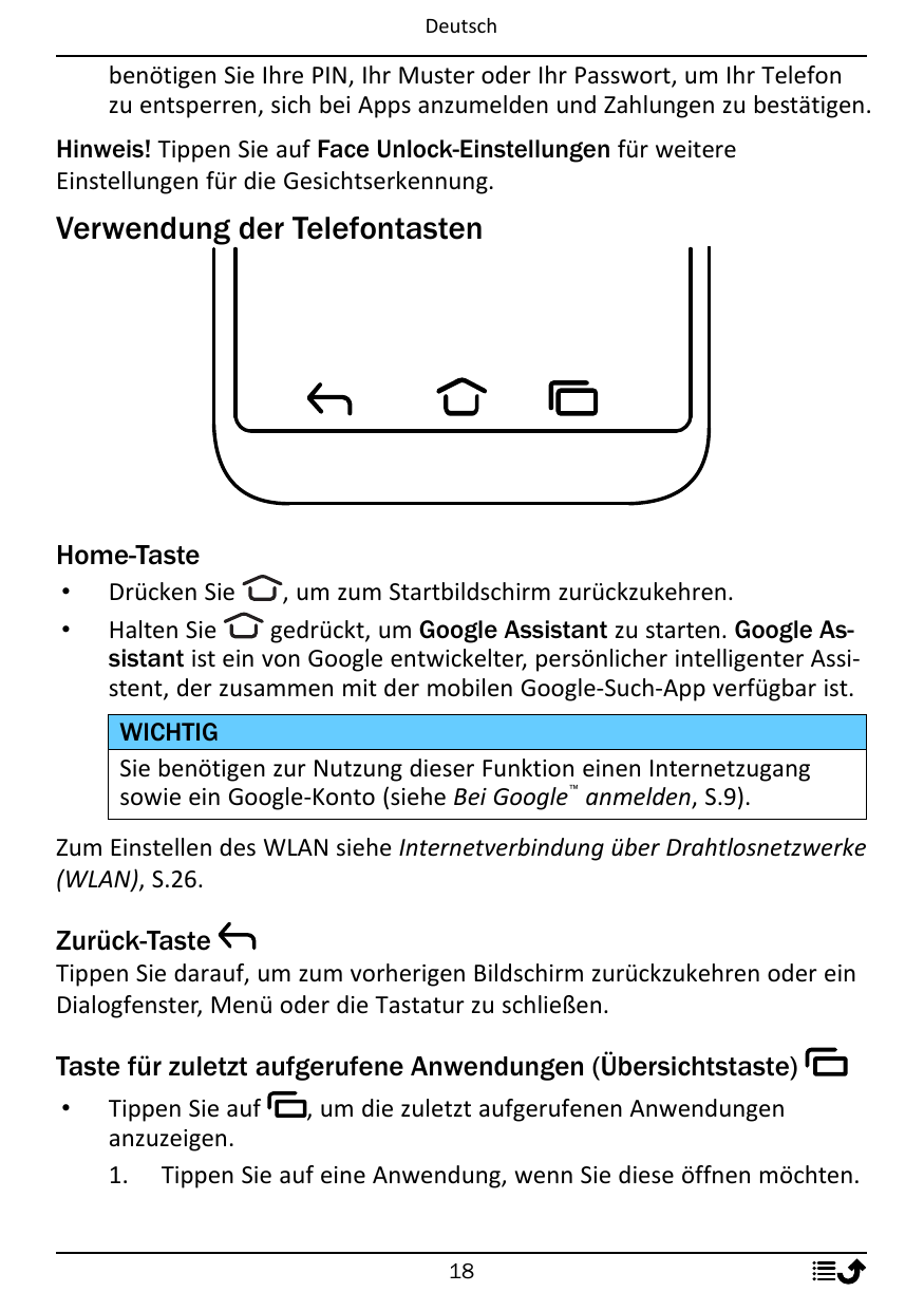 Deutschbenötigen Sie Ihre PIN, Ihr Muster oder Ihr Passwort, um Ihr Telefonzu entsperren, sich bei Apps anzumelden und Zahlungen