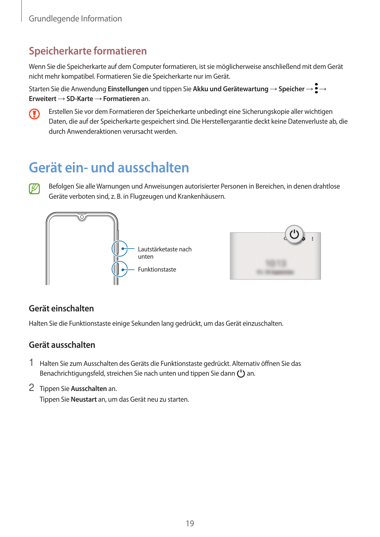 Grundlegende InformationSpeicherkarte formatierenWenn Sie die Speicherkarte auf dem Computer formatieren, ist sie möglicherweise