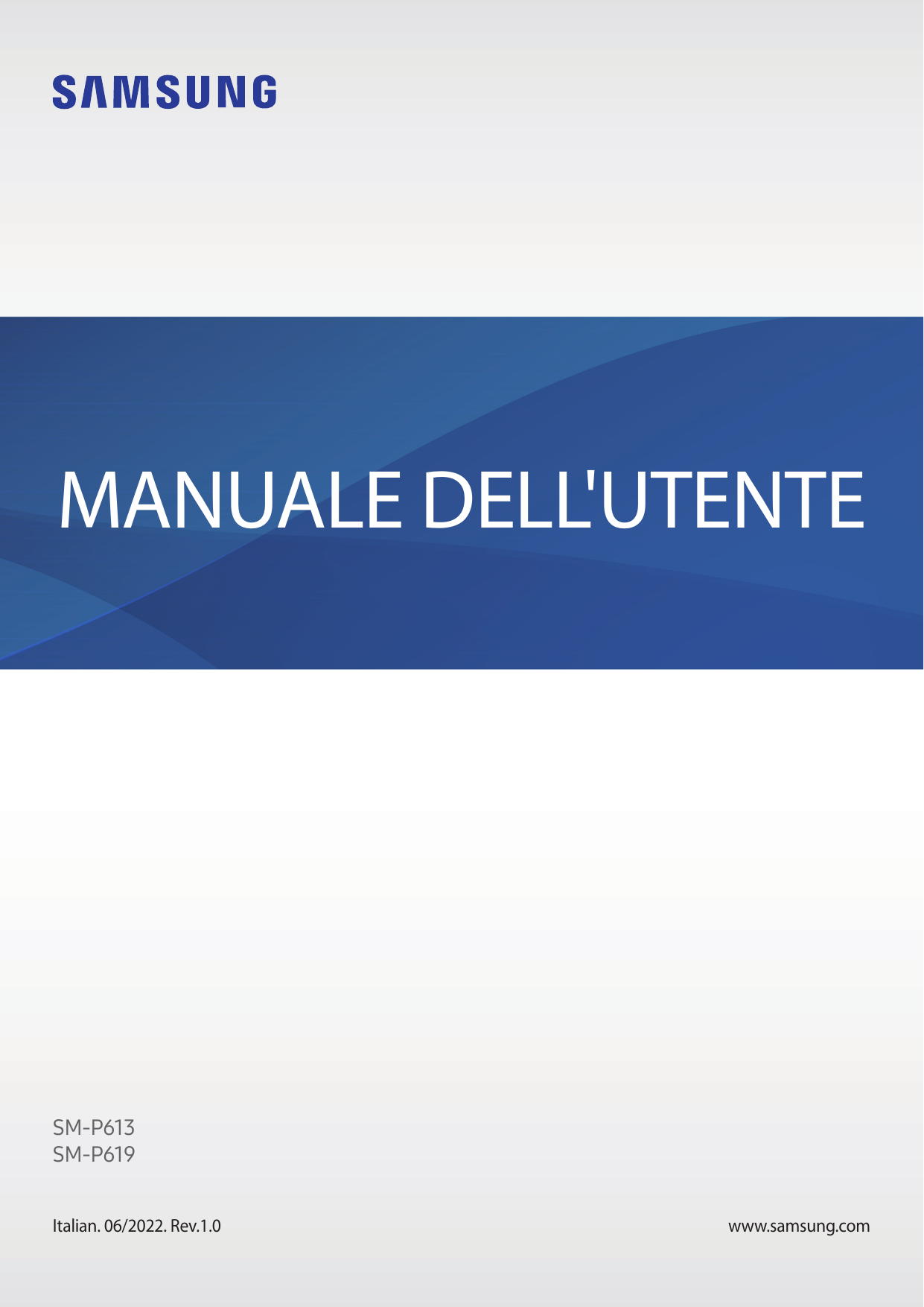 MANUALE DELL'UTENTESM-P613SM-P619Italian. 06/2022. Rev.1.0www.samsung.com