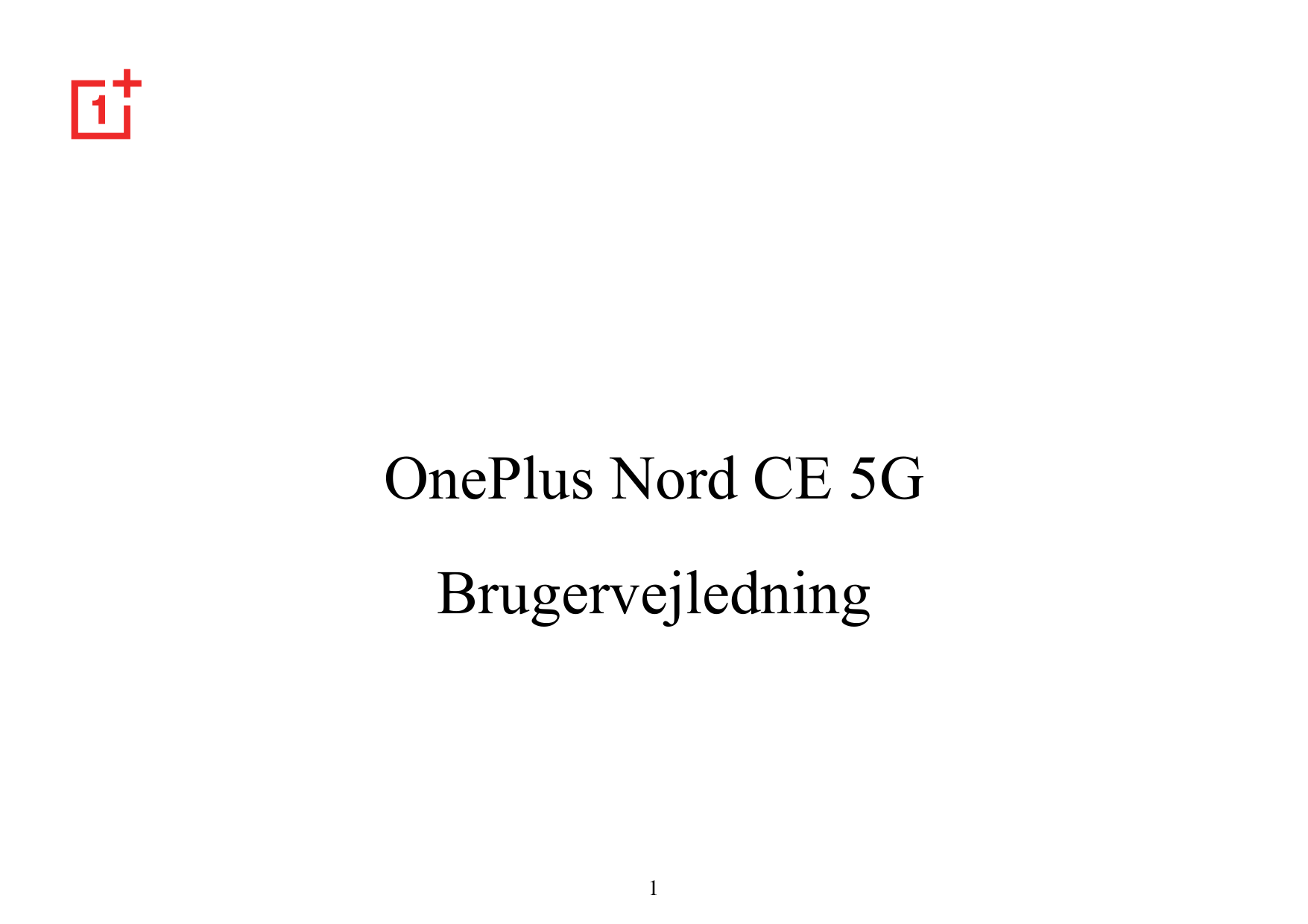 OnePlus Nord CE 5GBrugervejledning1