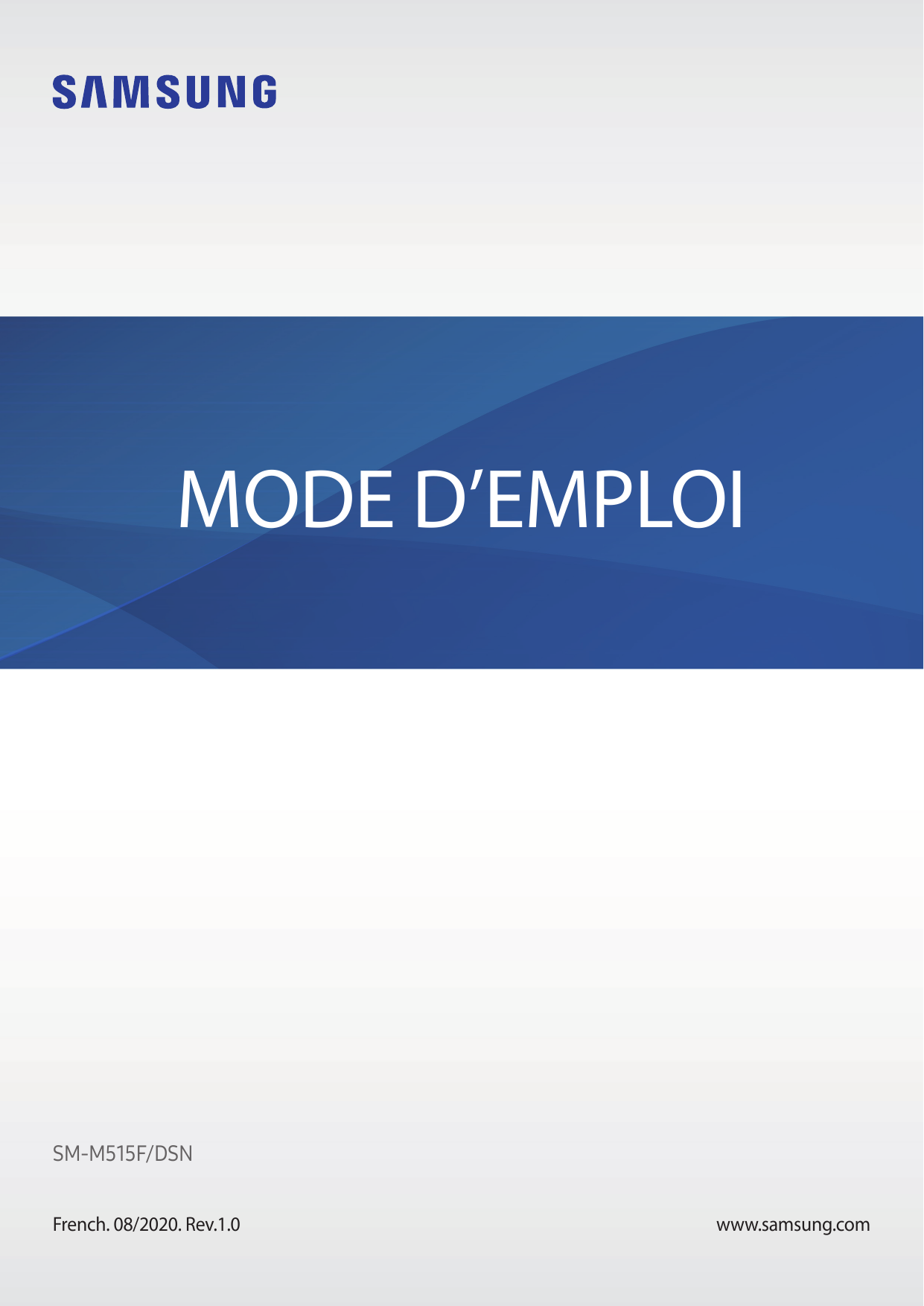 MODE D’EMPLOISM-M515F/DSNFrench. 08/2020. Rev.1.0www.samsung.com