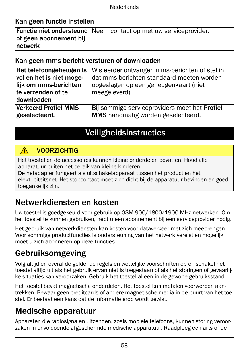 NederlandsKan geen functie instellenFunctie niet ondersteund Neem contact op met uw serviceprovider.of geen abonnement bijnetwer