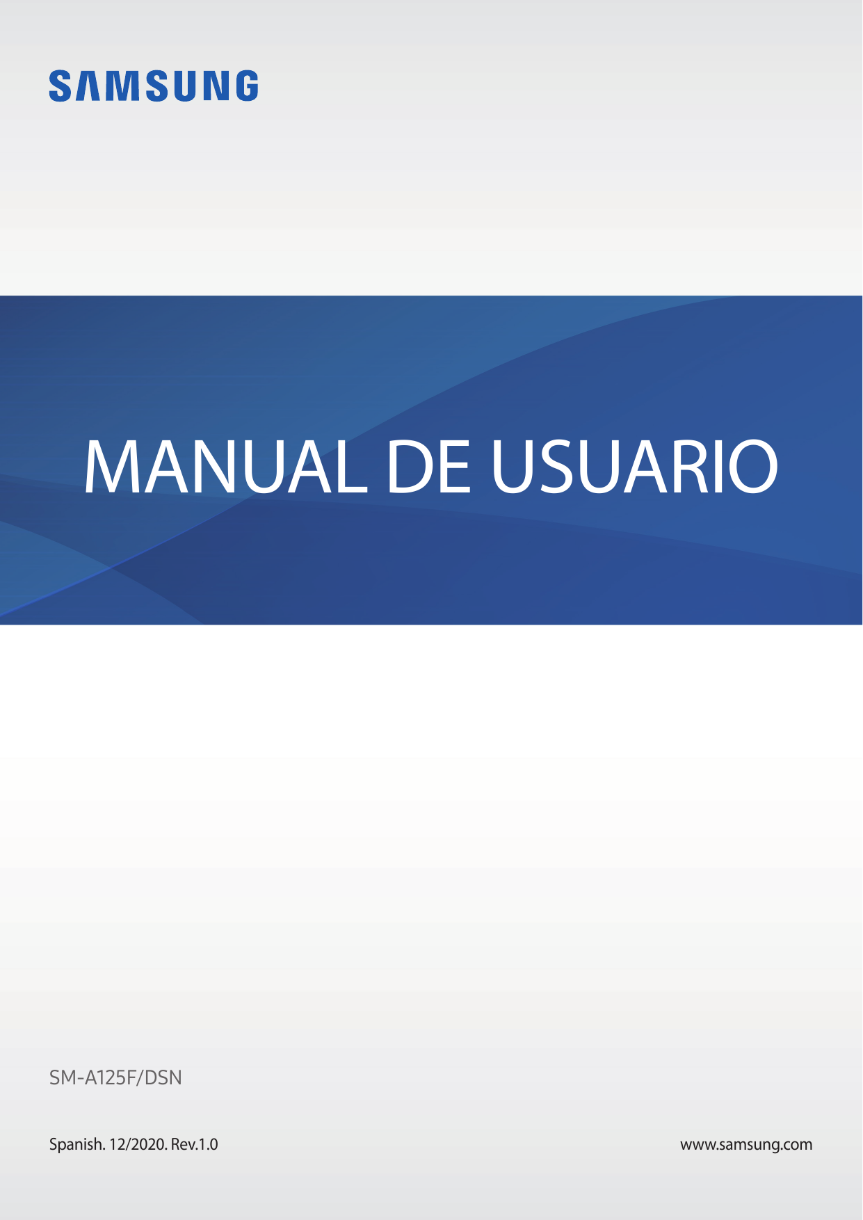 MANUAL DE USUARIOSM-A125F/DSNSpanish. 12/2020. Rev.1.0www.samsung.com