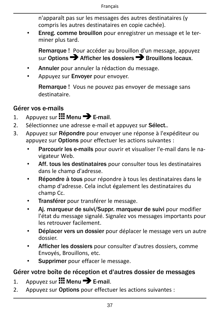 Français•n'apparaît pas sur les messages des autres destinataires (ycompris les autres destinataires en copie cachée).Enreg. com