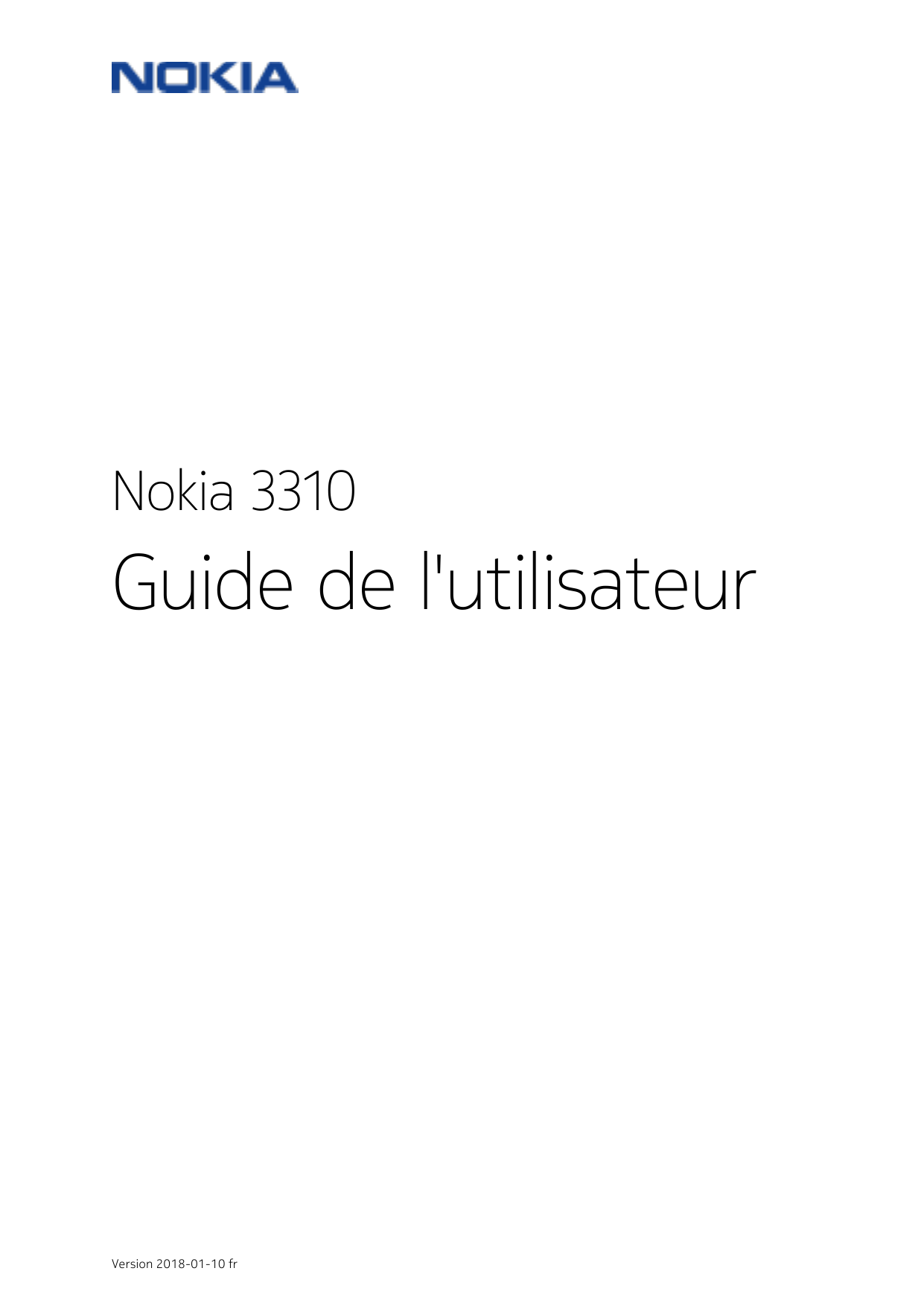 Nokia 3310Guide de l'utilisateurVersion 2018-01-10 fr