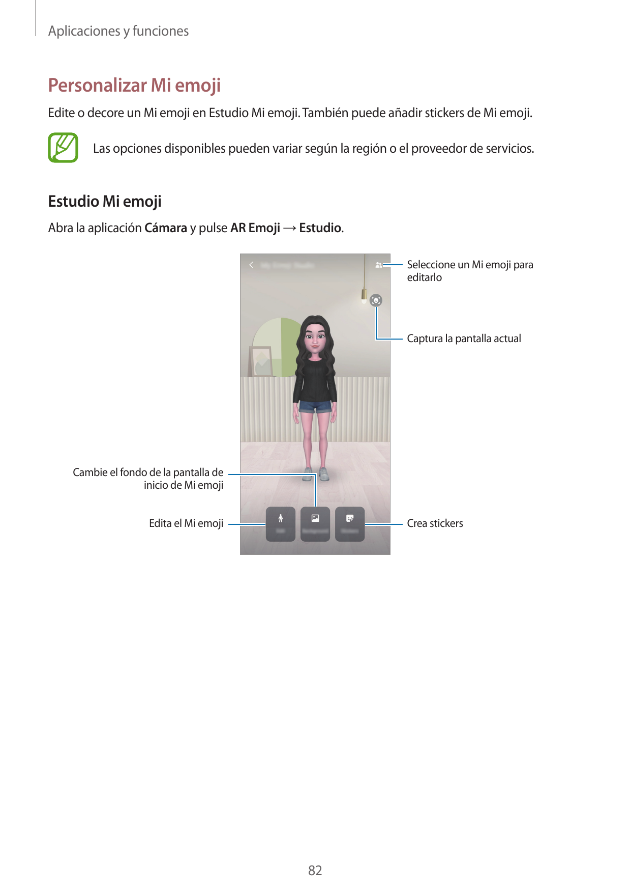 Aplicaciones y funcionesPersonalizar Mi emojiEdite o decore un Mi emoji en Estudio Mi emoji. También puede añadir stickers de Mi