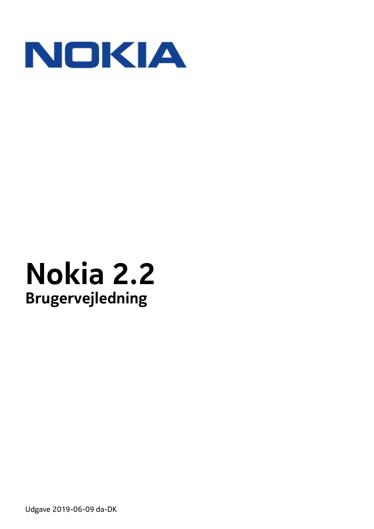 Nokia 2.2BrugervejledningUdgave 2019-06-09 da-DK