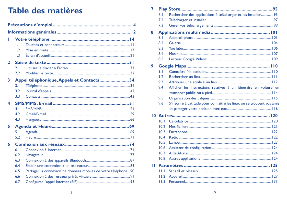 Table des matièresPrécautions d’emploi����������������������������������������������������������������� 4Informations générales�