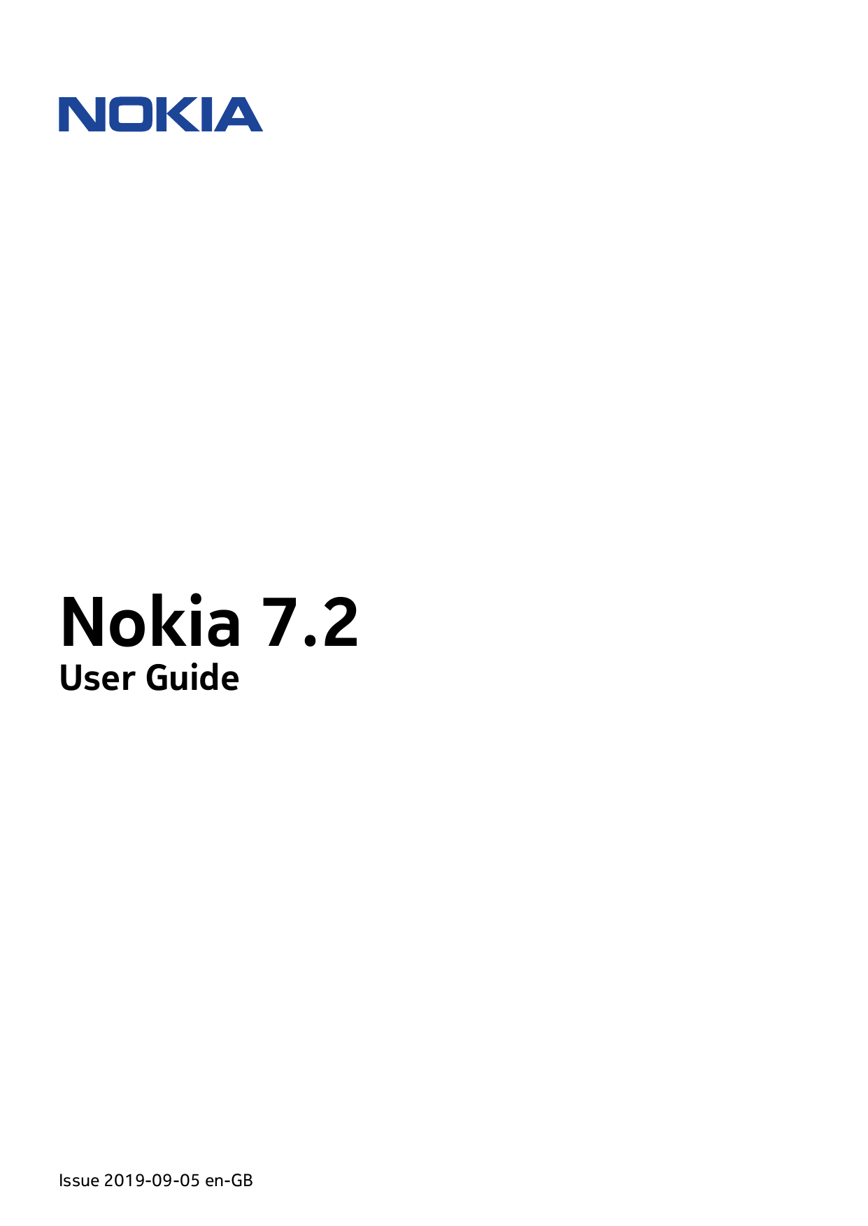 Nokia 7.2User GuideIssue 2019-09-05 en-GB