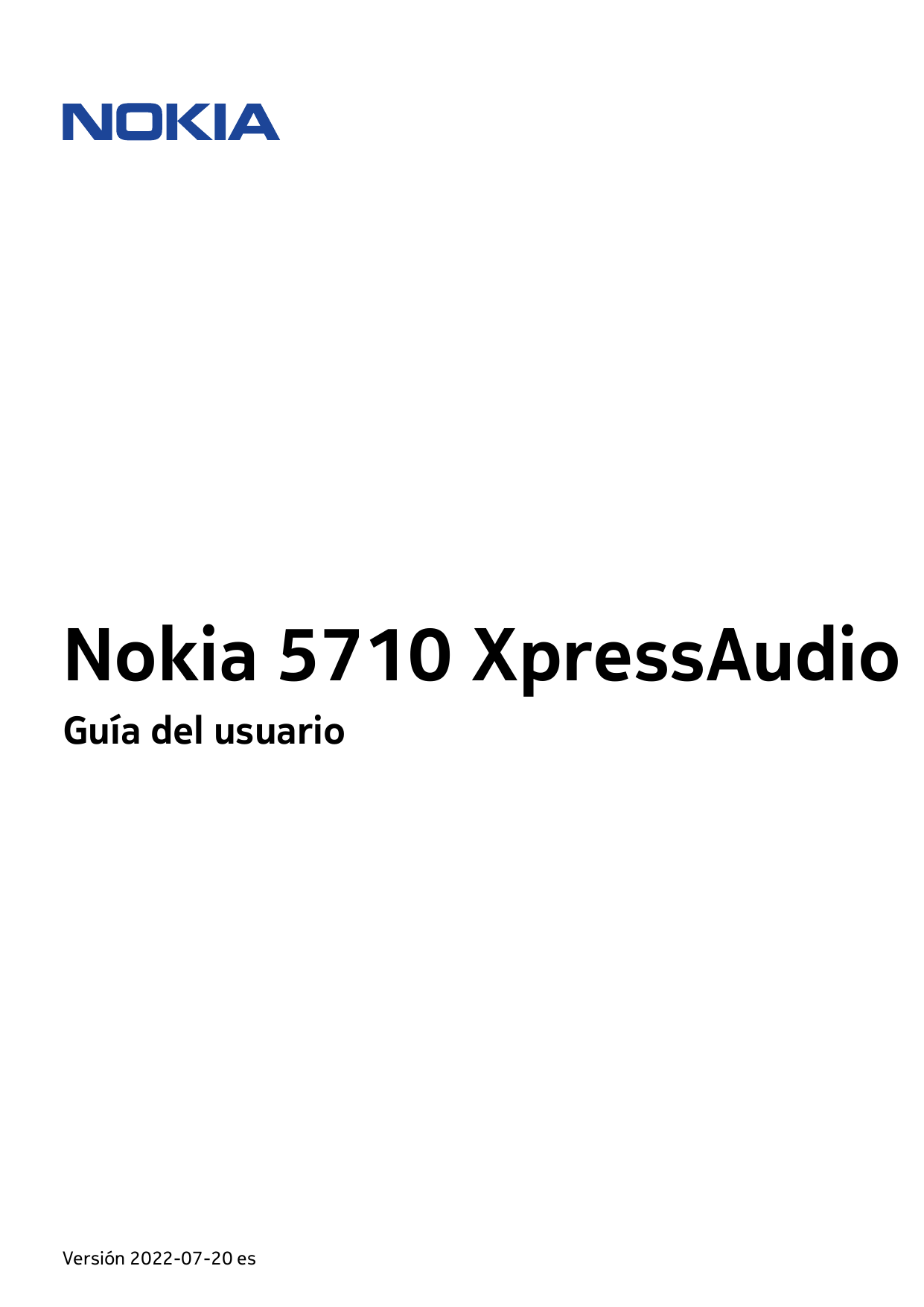 Nokia 5710 XpressAudioGuía del usuarioVersión 2022-07-20 es