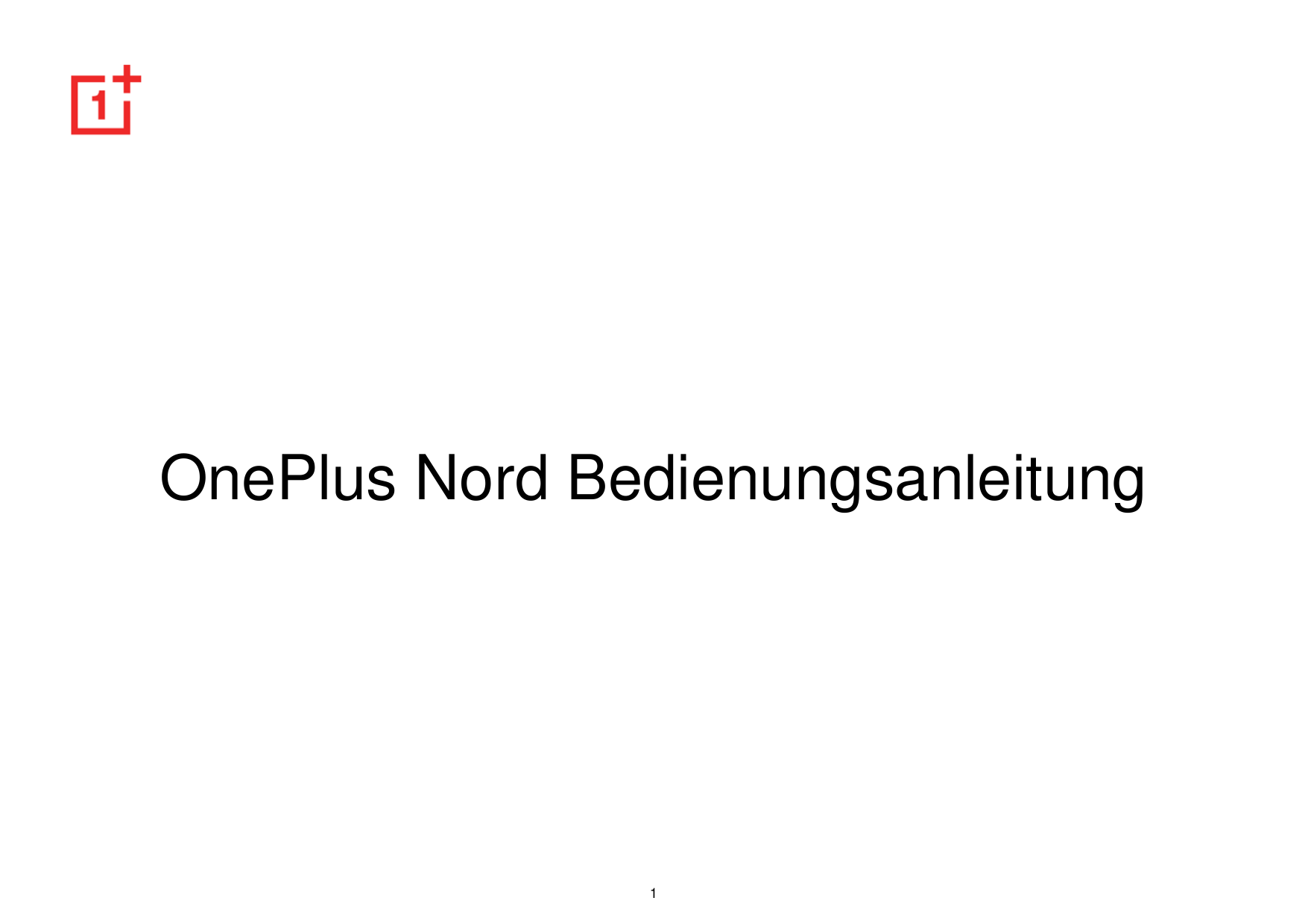 OnePlus Nord Bedienungsanleitung1