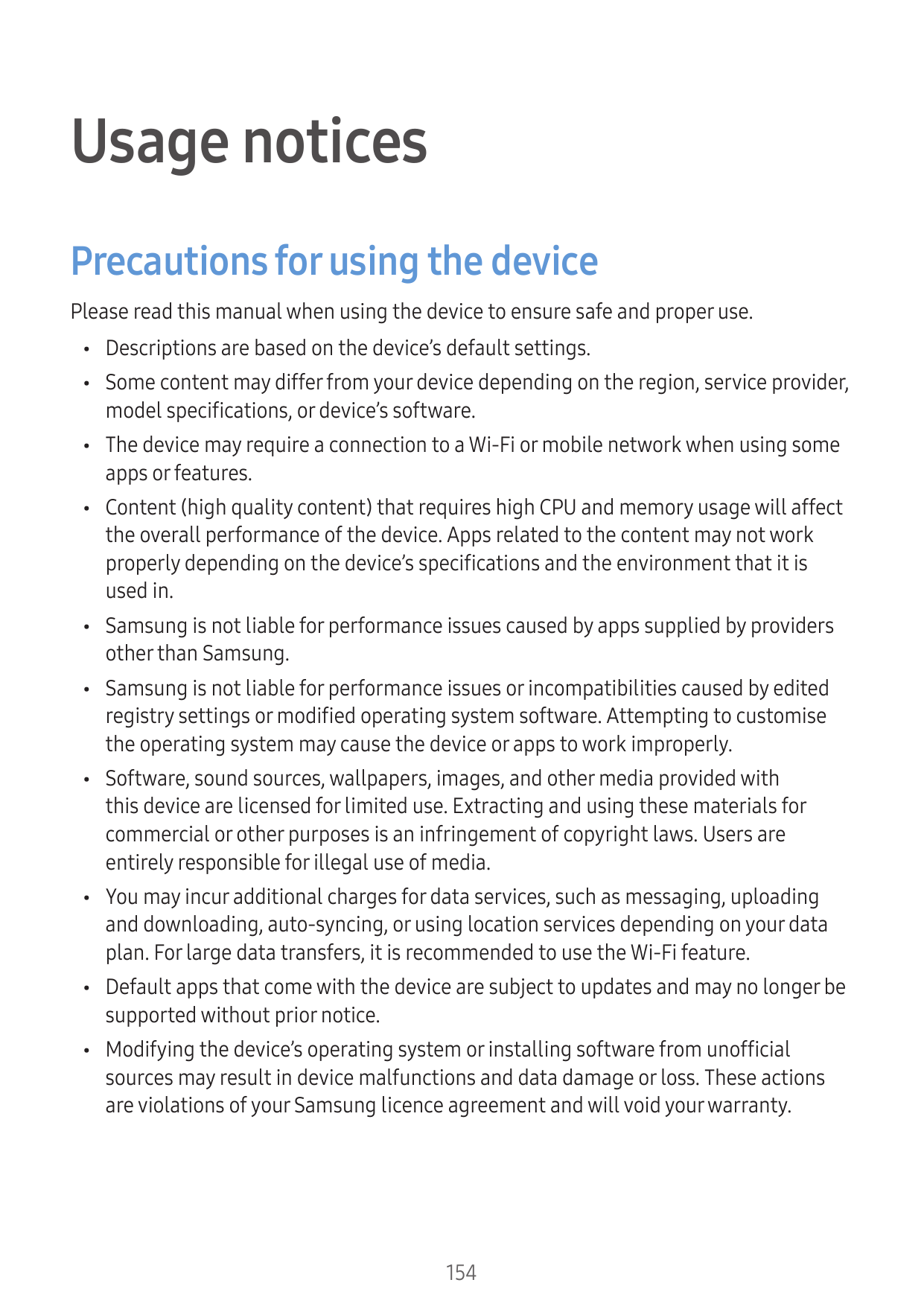 Usage noticesPrecautions for using the devicePlease read this manual when using the device to ensure safe and proper use.•Descri