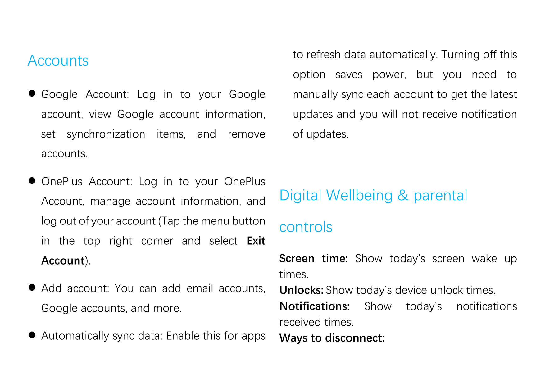 Accountsto refresh data automatically. Turning off this Google Account: Log in to your Googlemanually sync each account to get 